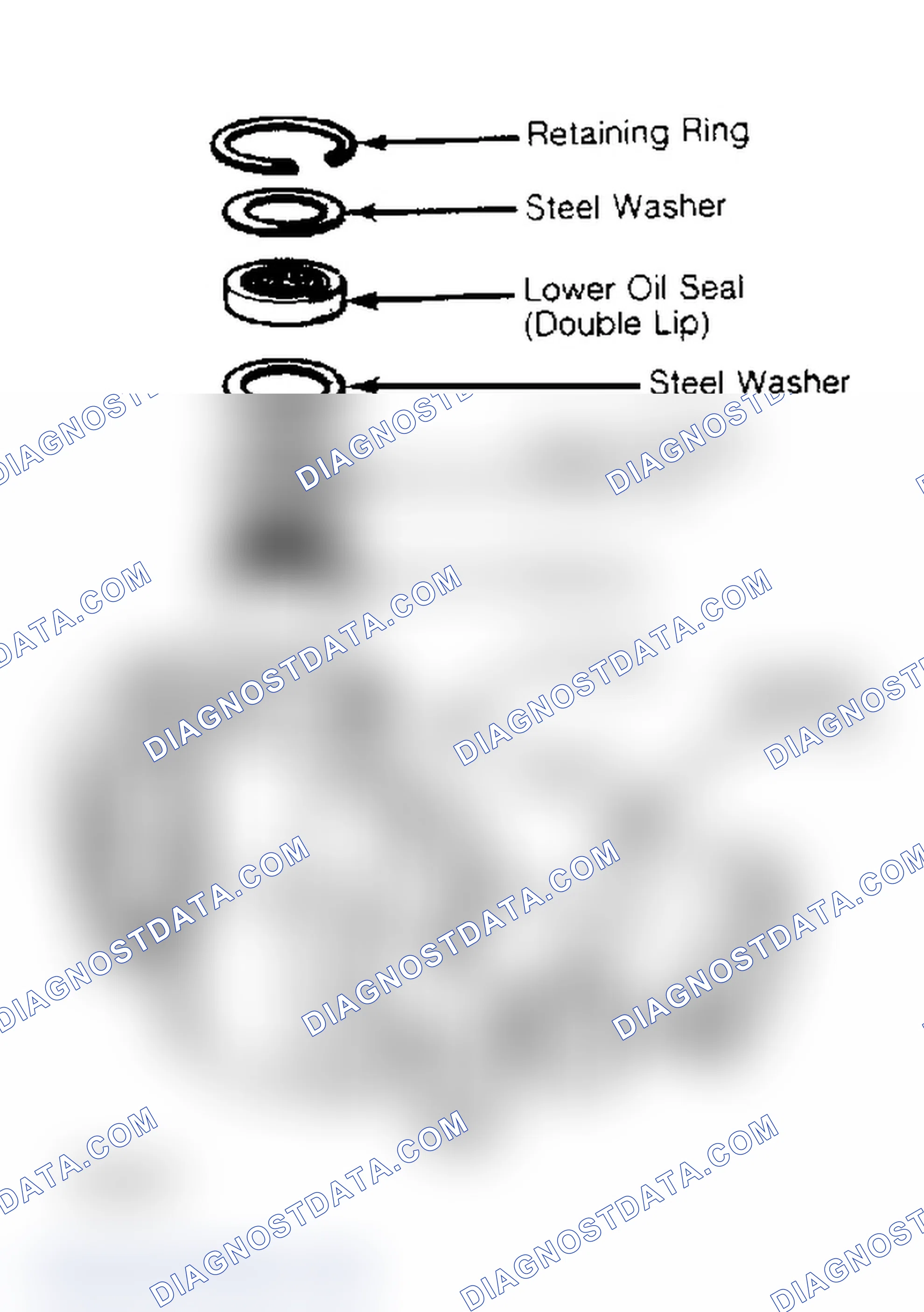 Scheme 12: Gear Housing Seals and Bearing