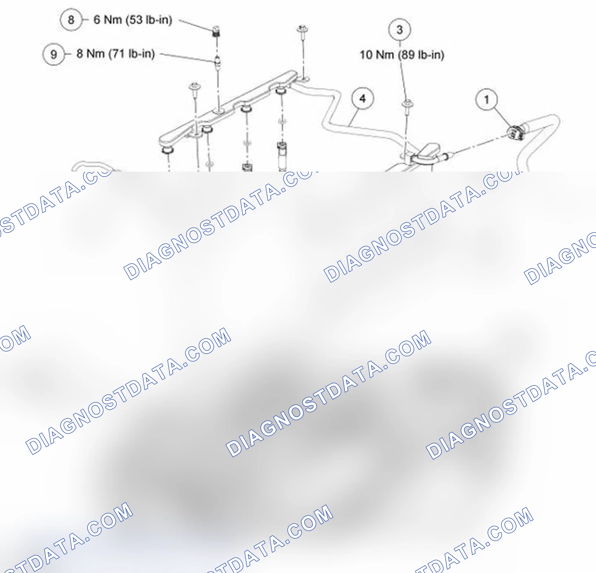 Scheme 15: Fuel Supply Tube Quick Connect Coupling, Fuel Pressure Relief Valve, Fuel Rail and Fuel Injectors