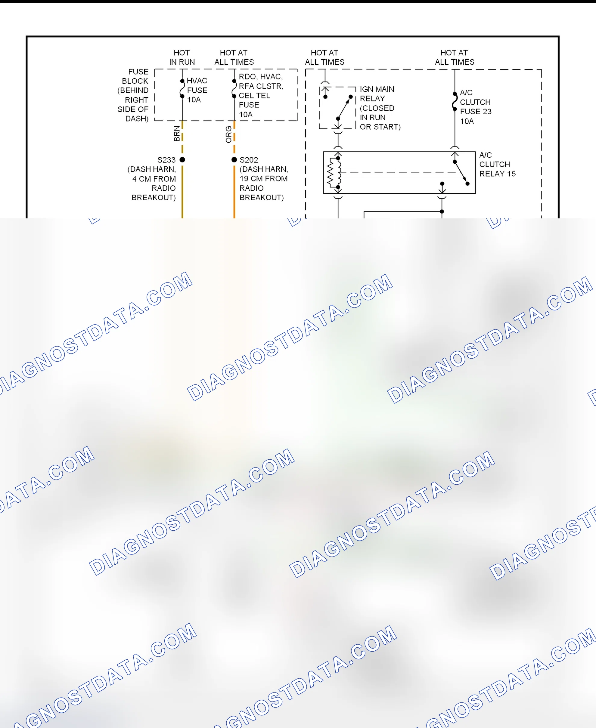 Scheme 17: A/C Compressor Clutch Control Circuit Wiring Diagram (2000-01 Century & Regal)