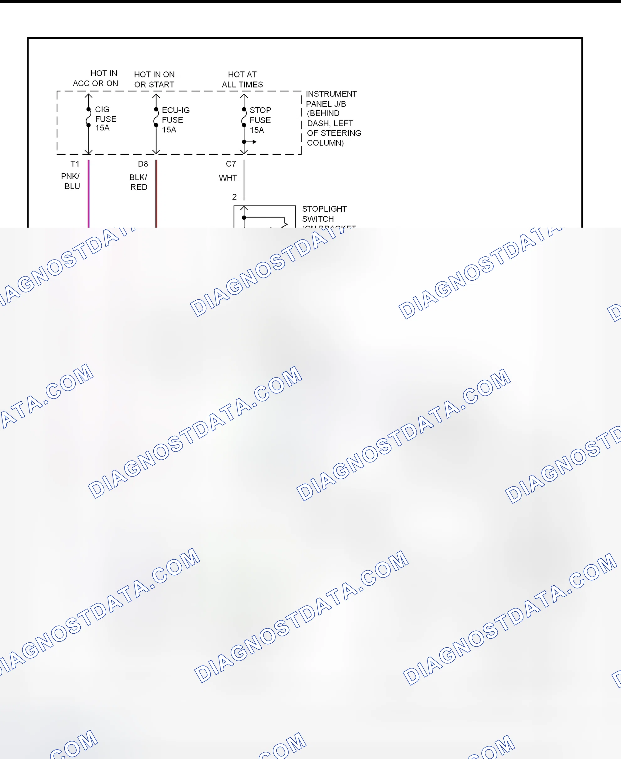 Scheme 299: Shift Interlock System Wiring Diagram (2001 - Toyota Camry Solara)