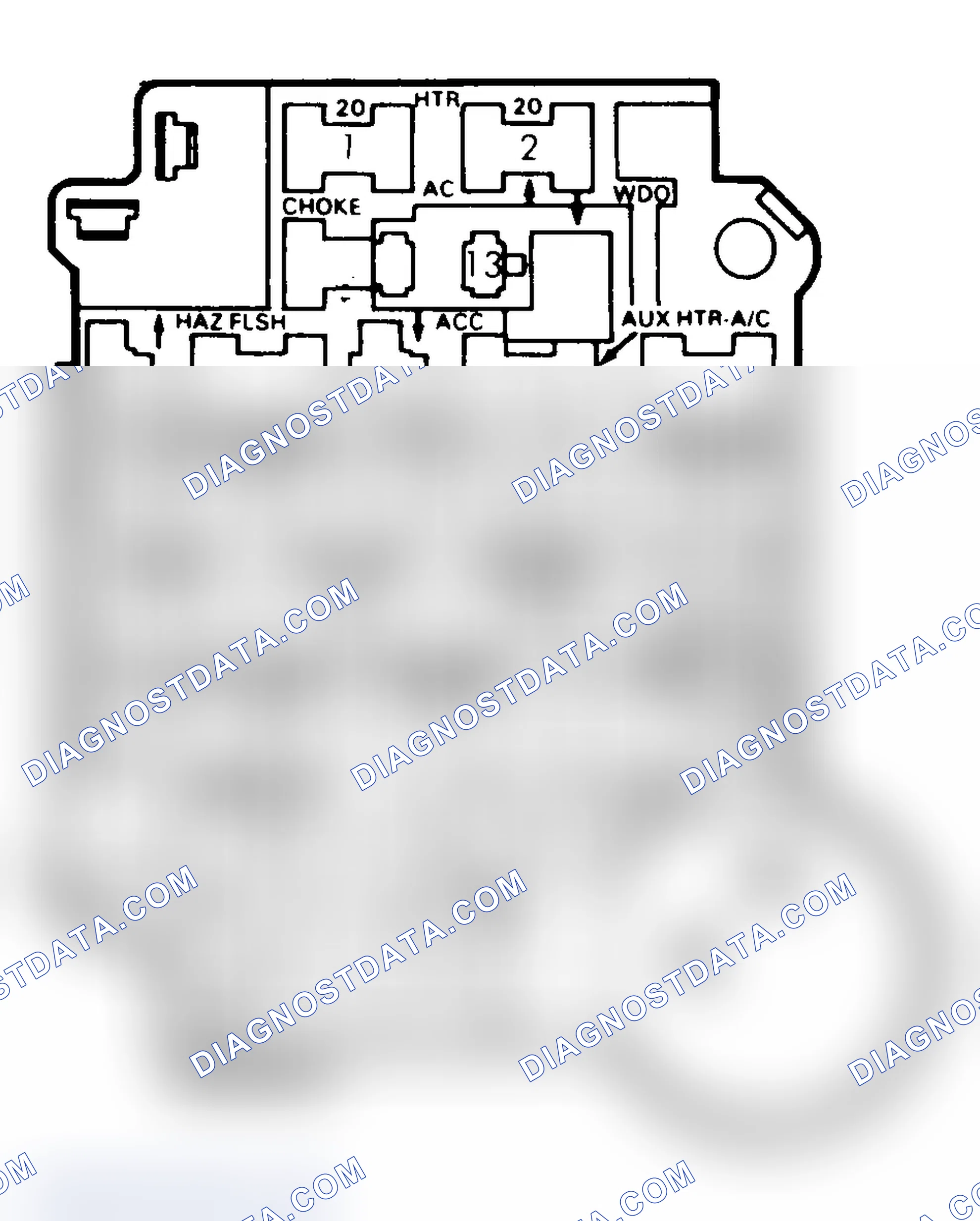 Scheme 25: FUSE PANEL IDENTIFICATION (1985-87)