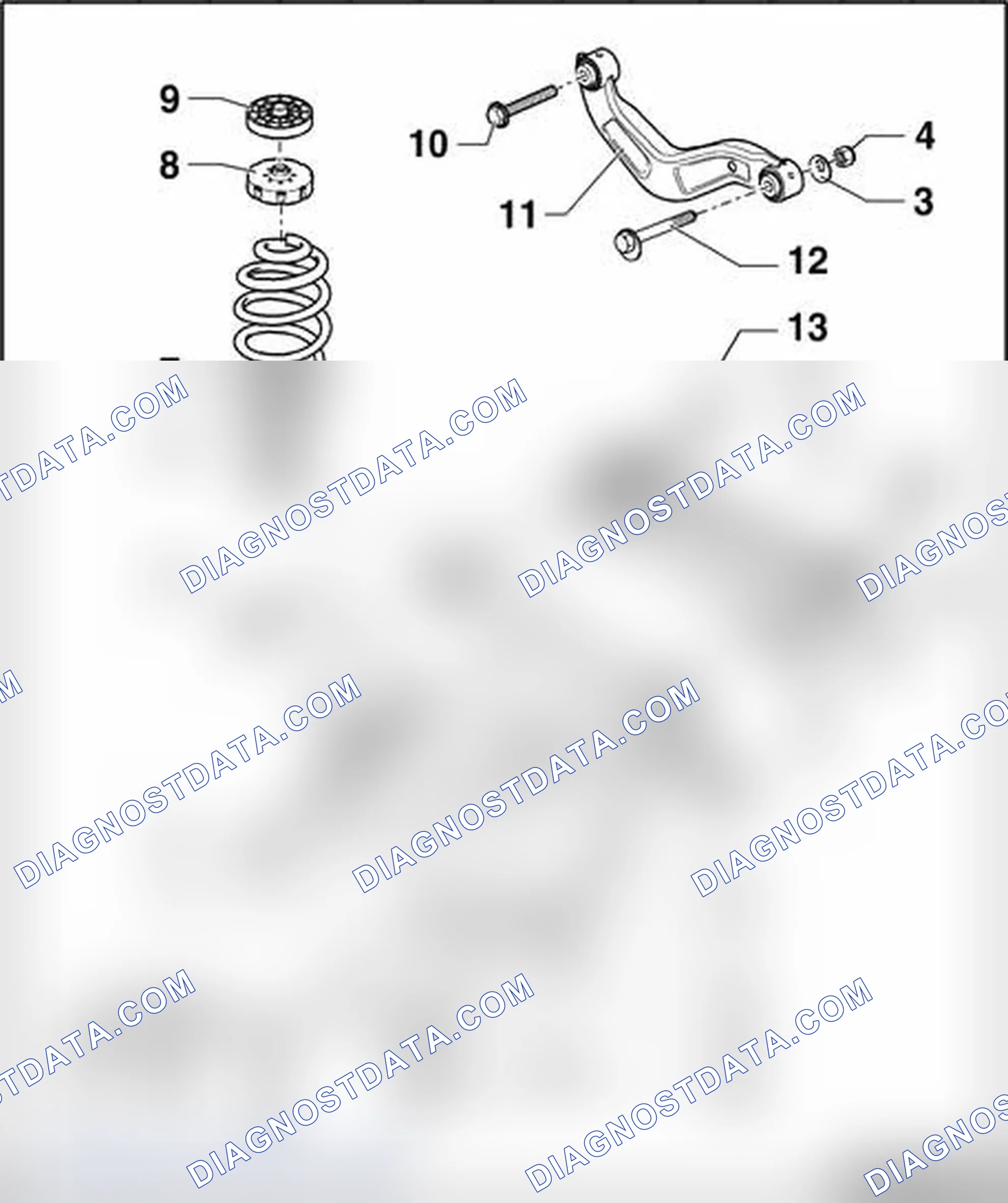 Scheme 234: Part III, Trapezoidal control arm, transverse link, tie rod