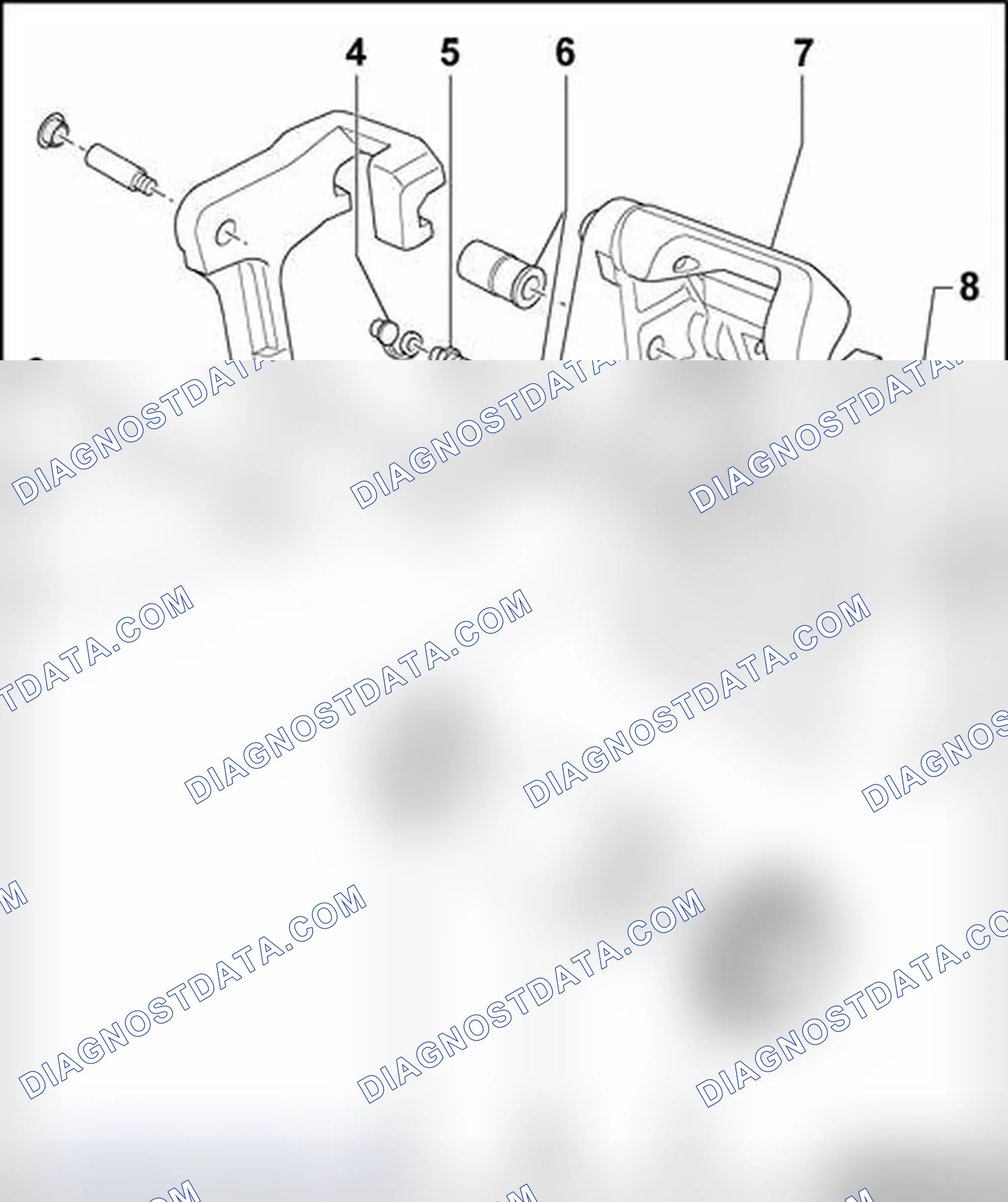 Scheme 108: Brake caliper, servicing