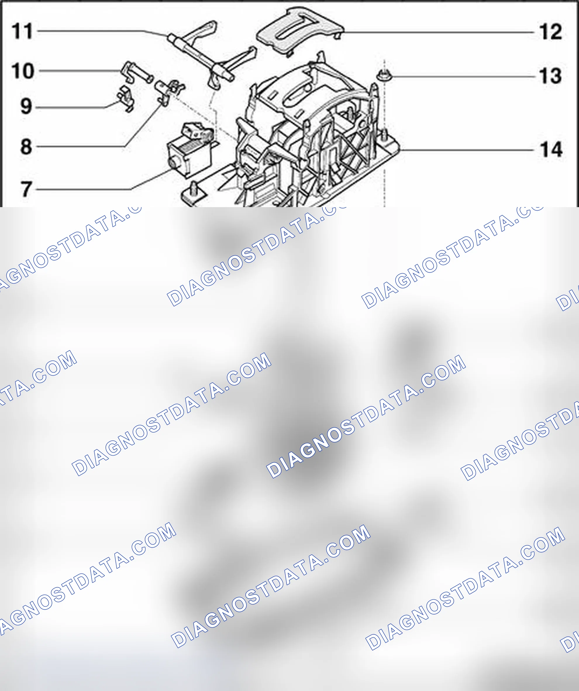 Scheme 927: Shift mechanism (through VIN 8E_6A156499,), assembly overview