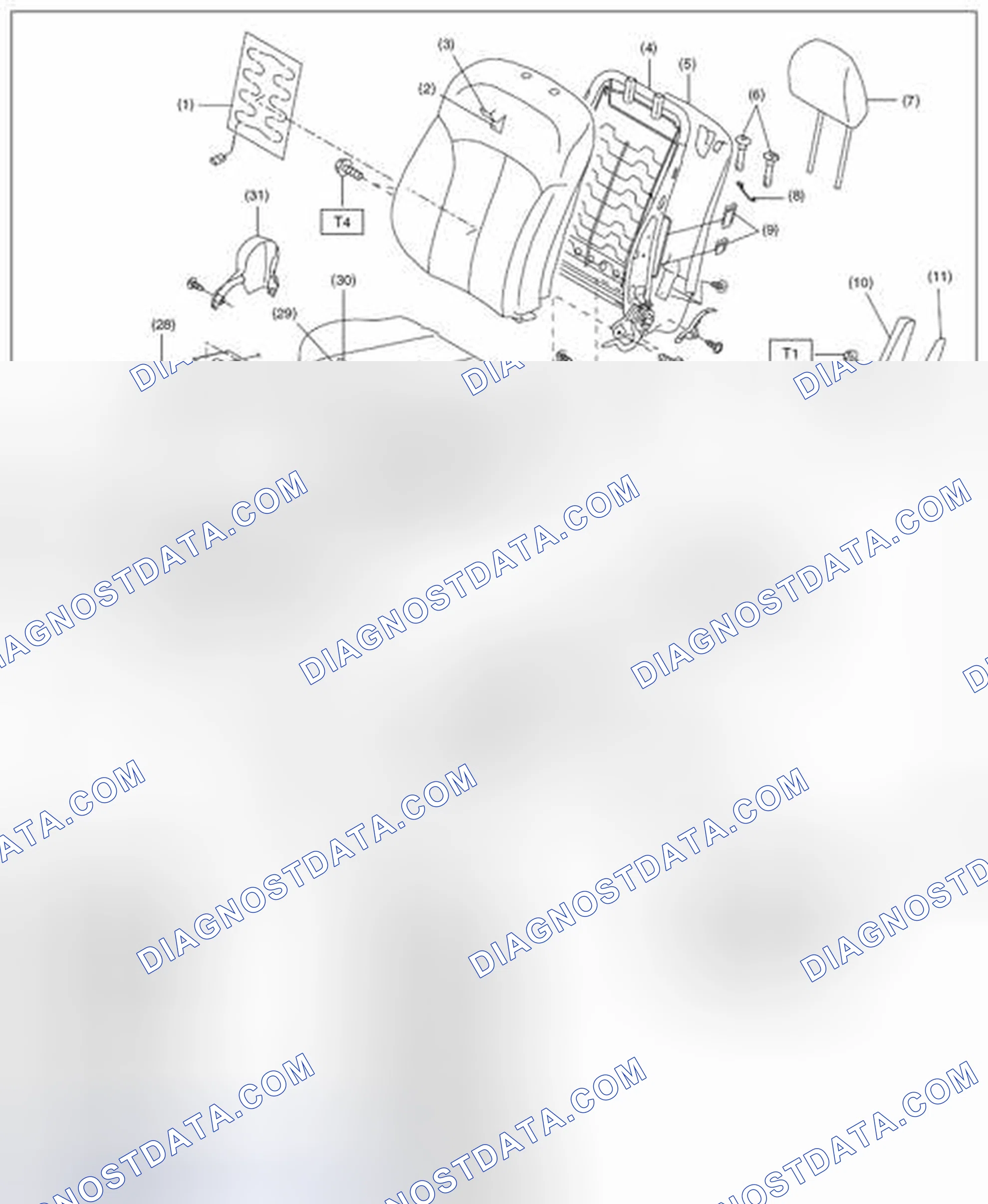 Scheme 16: FRONT SEAT