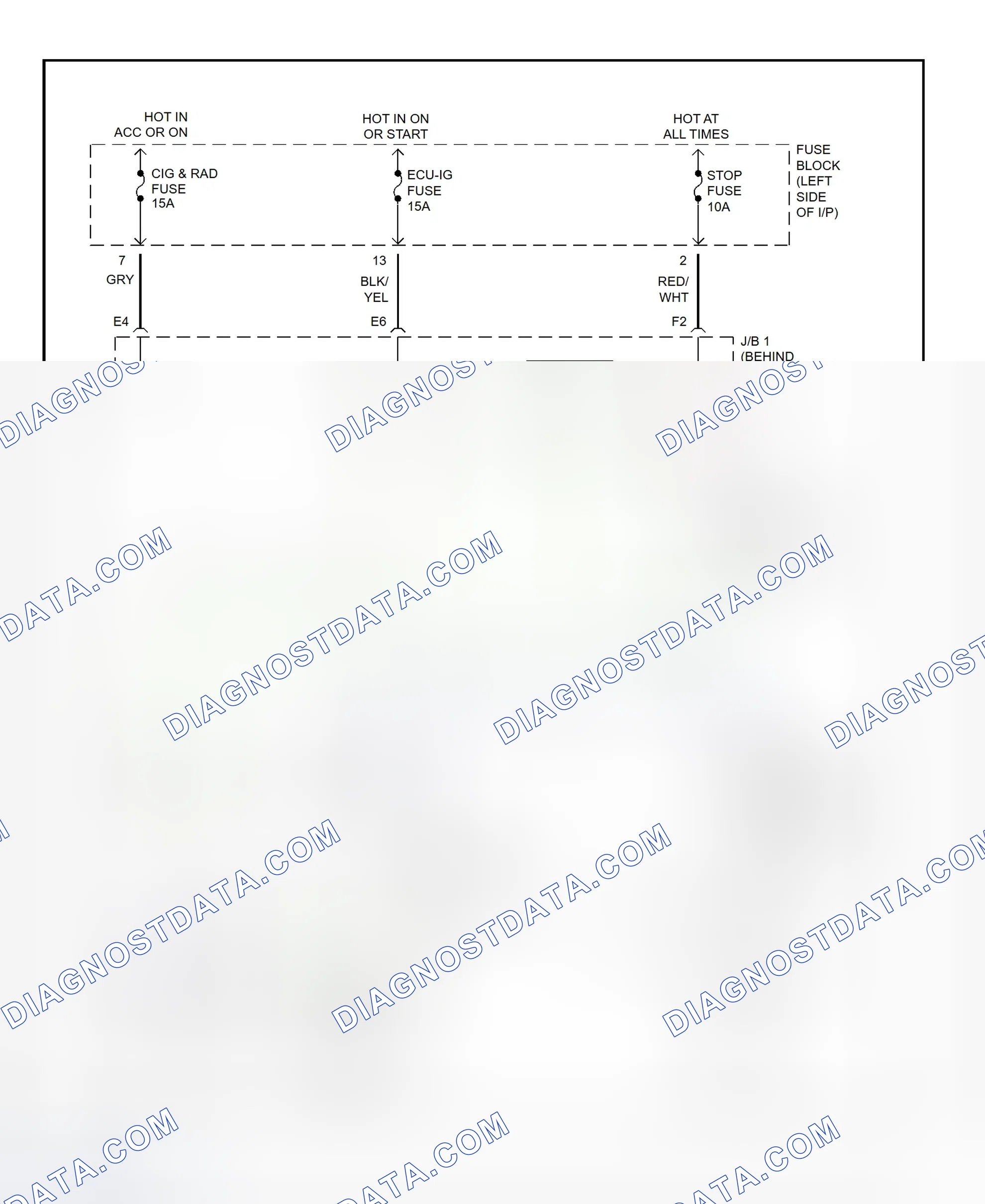 Scheme 19: Shift Interlock System Wiring Diagram (1996 RAV4)