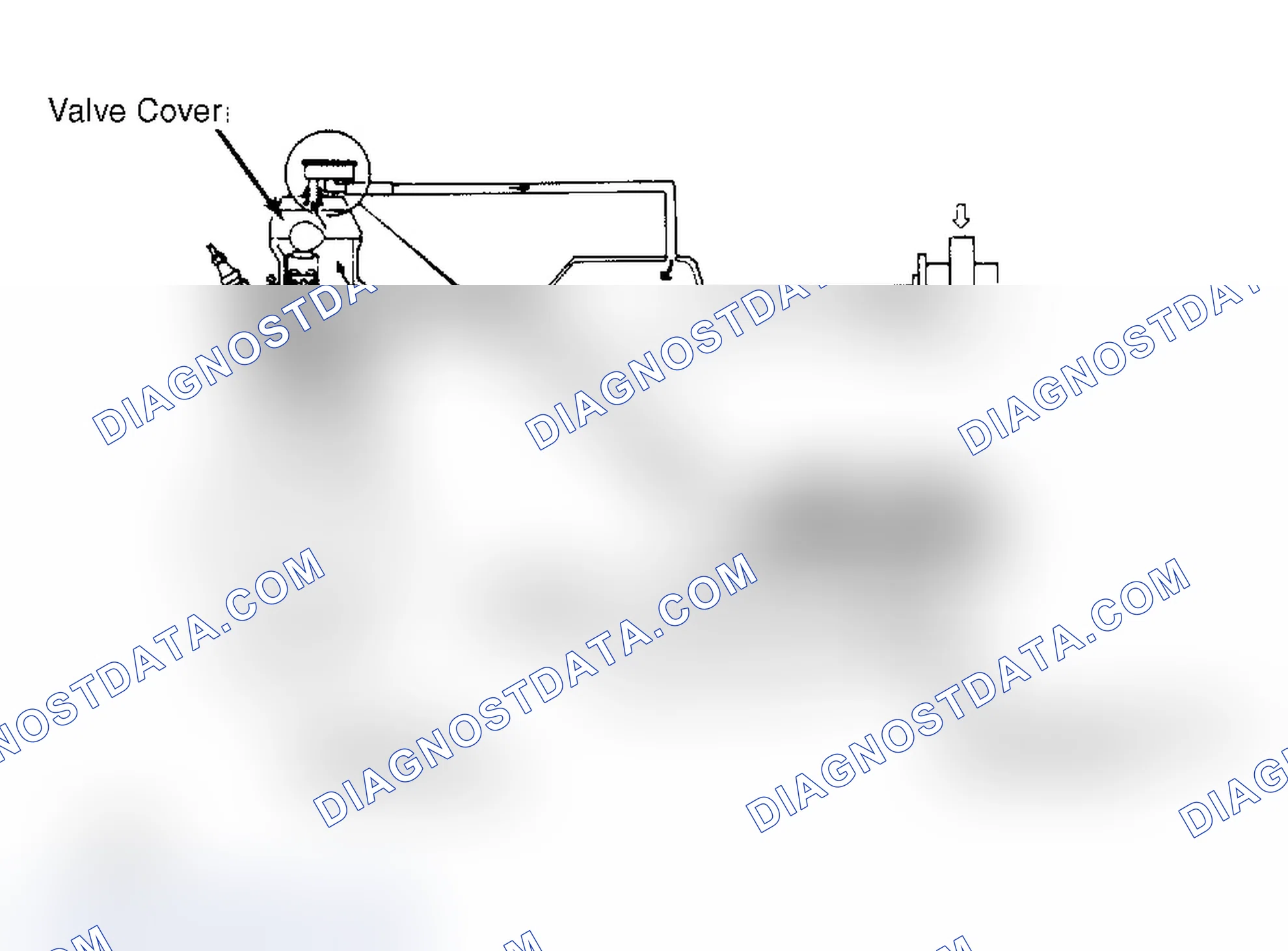 Scheme 7: Crankcase Ventilation System (Diesel Sentra Shown; Diesel Pickup Similar) Note direction of flow.