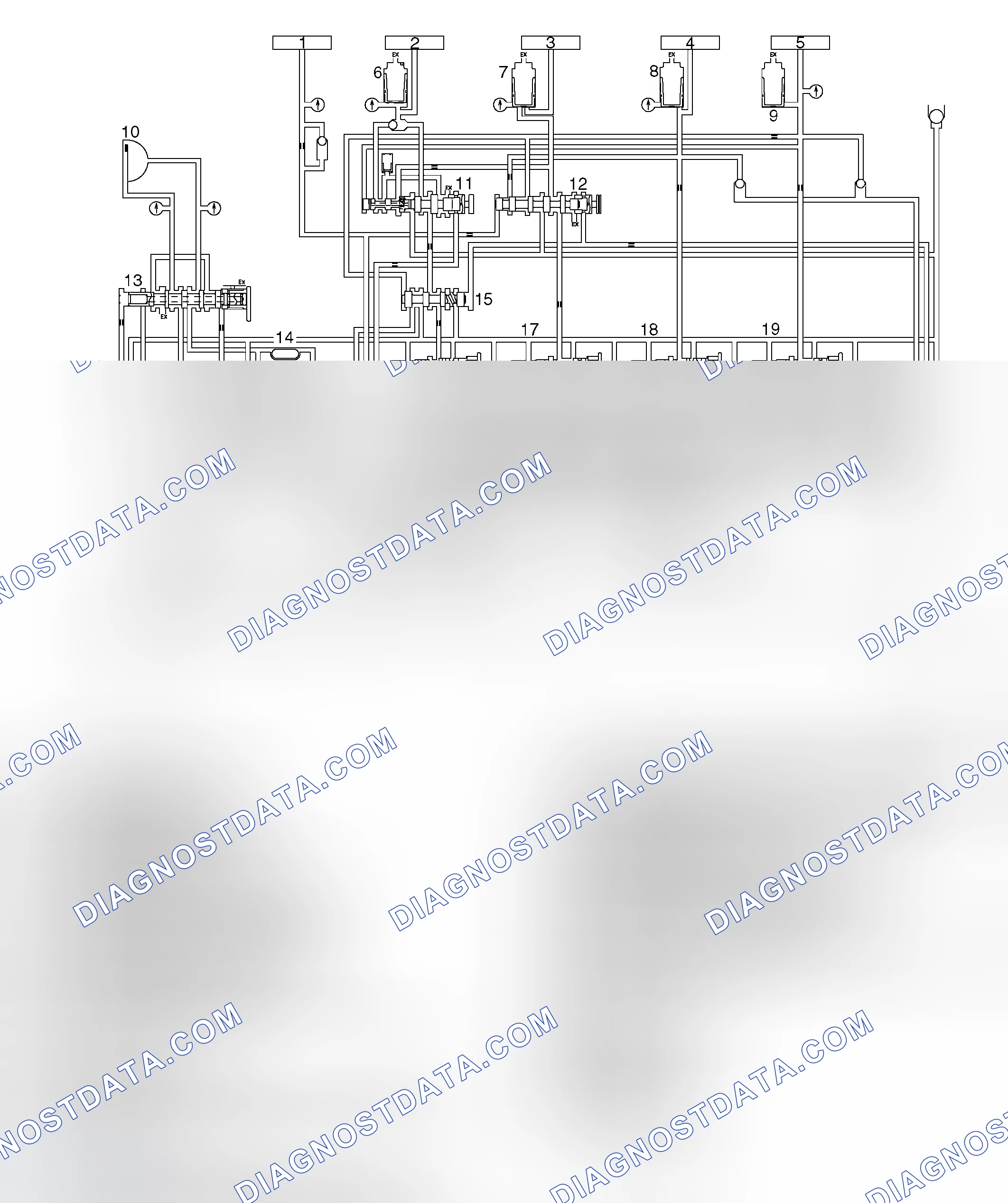 Scheme 701: HYDRAULIC CIRCUIT