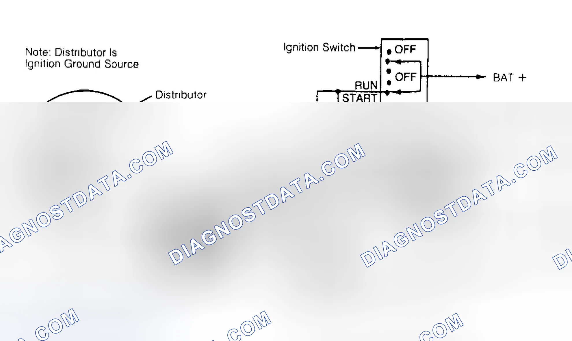 Scheme 154: Dist. Mounted TFI-IV Diagram (2.3L except Mustang & 3.0L except Taurus SHO)