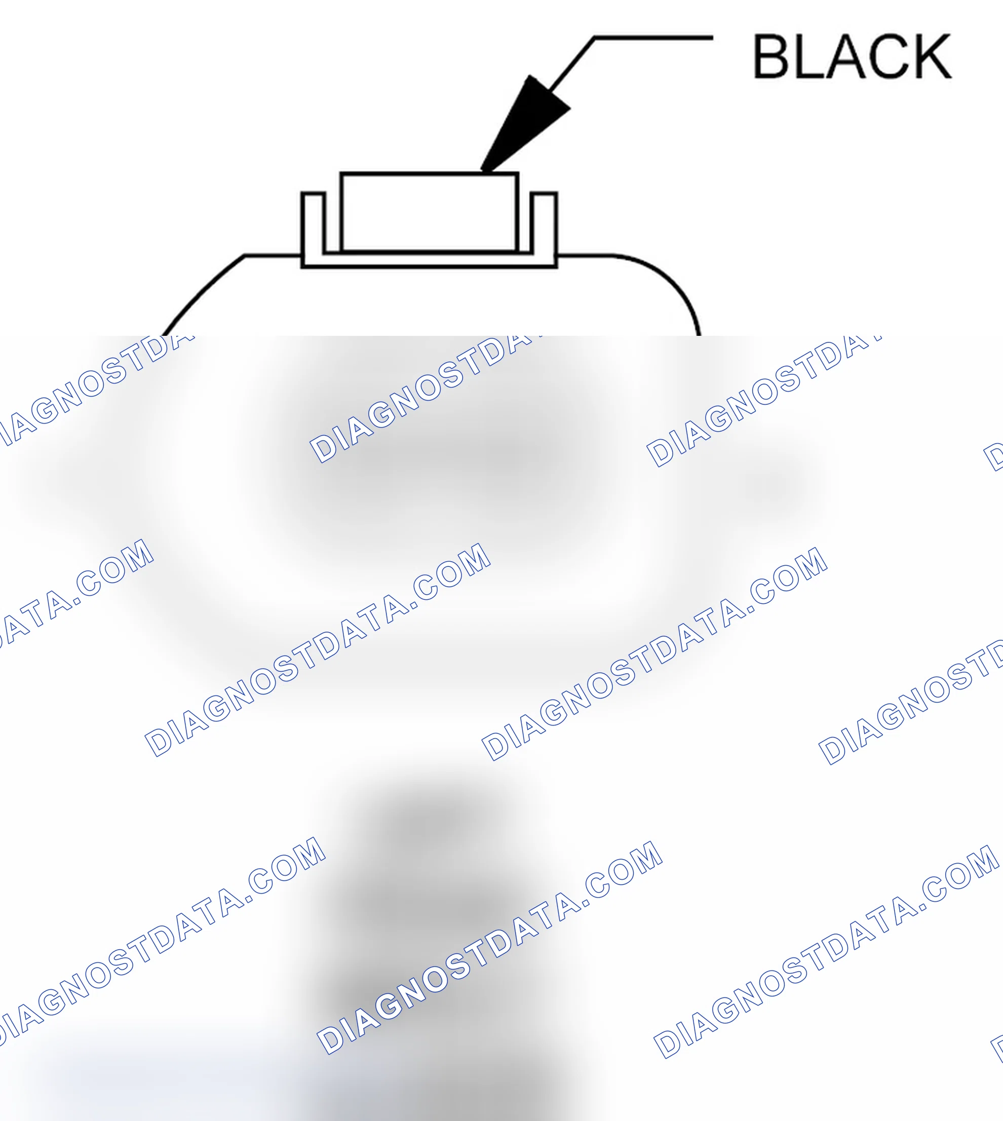 Scheme 154: Left Front Impact Sensor Connector End View