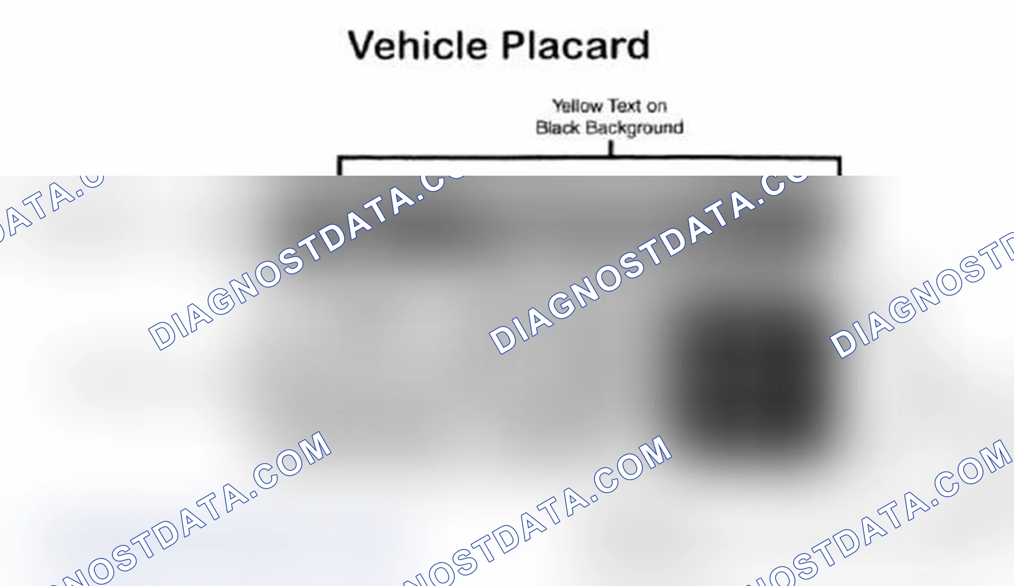 Scheme 28: Vehicle Tire Placard - Typical