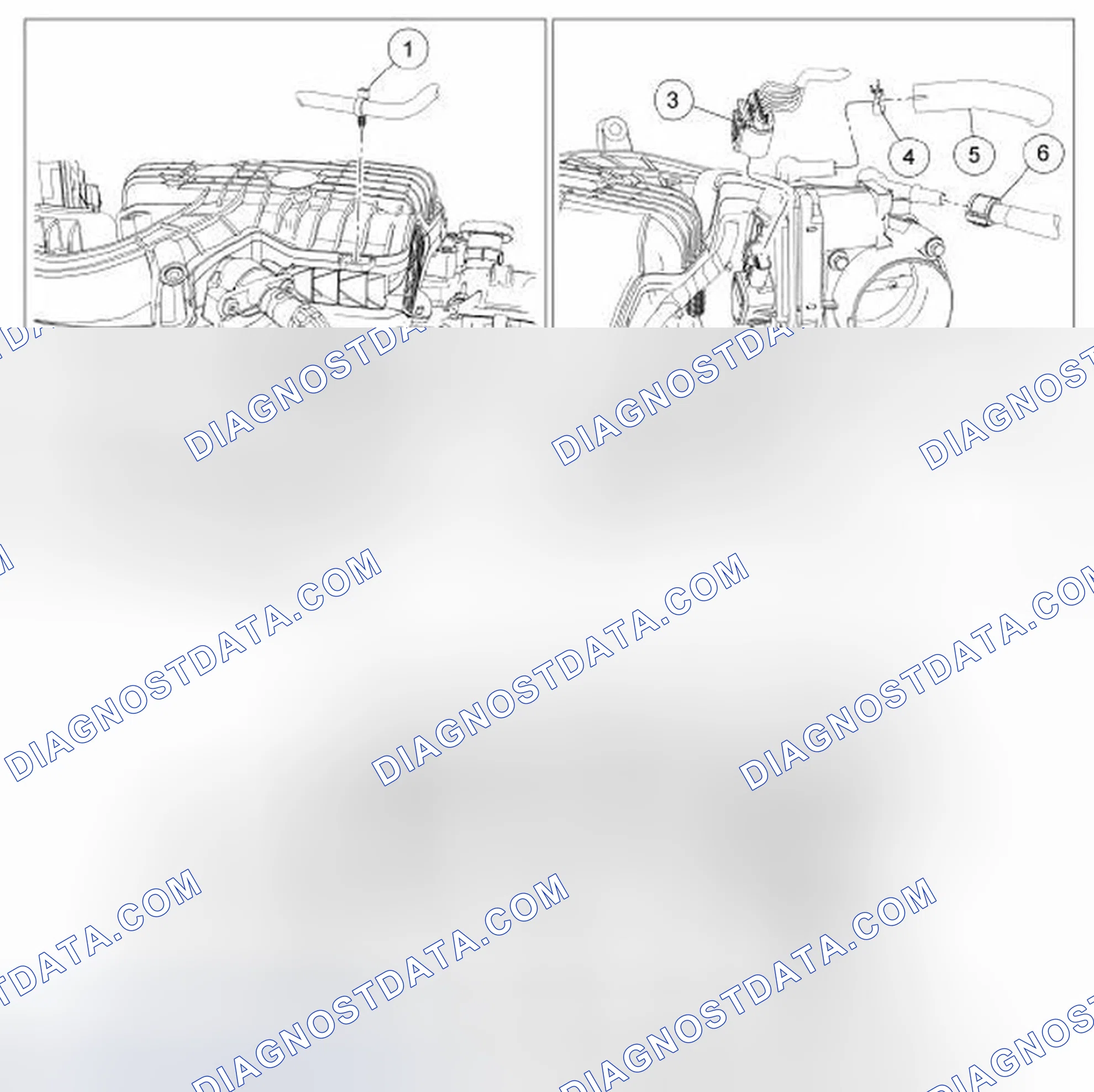 Scheme 361: Upper Intake Manifold (View 1 of 2)