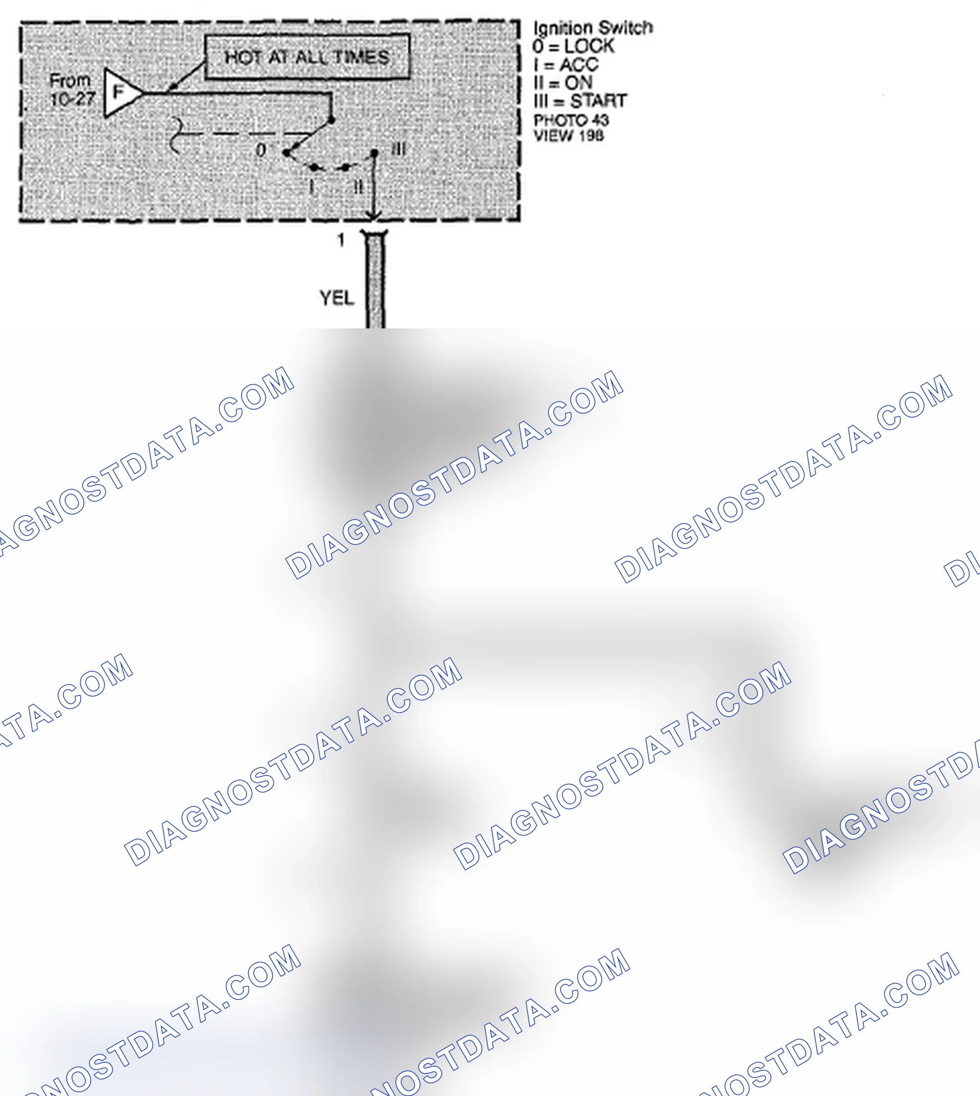 Scheme 111: Power Distribution Circuit Diagram - Without Keyless Access (Page 10-28)