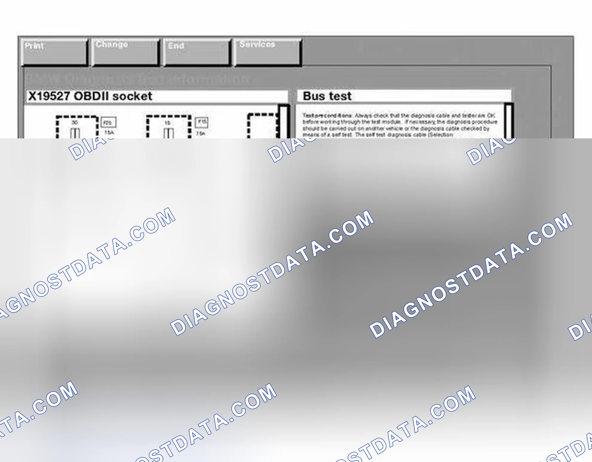 Scheme 52: Identifying Bus Test Display