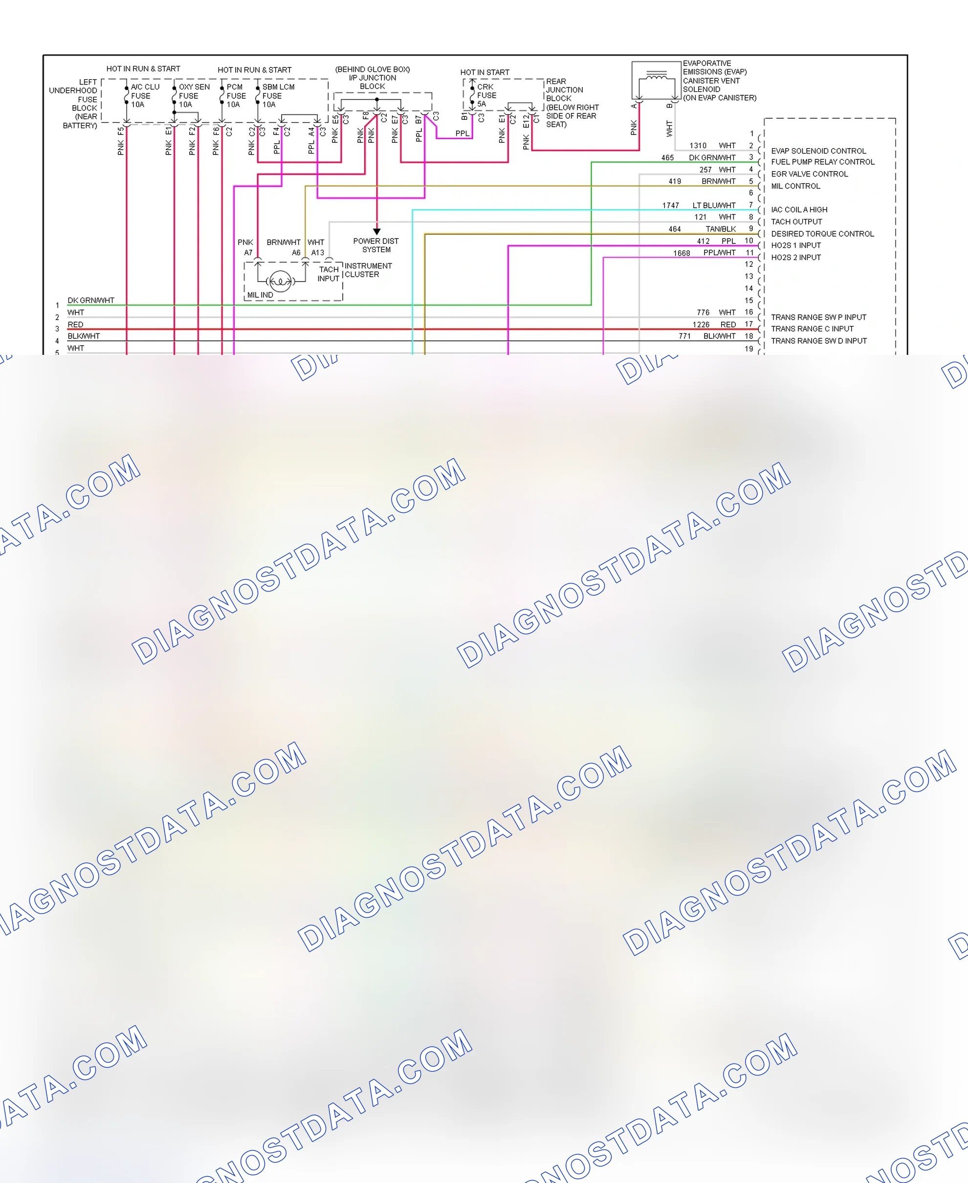 Scheme 144: PCM Wiring Diagram (Park Avenue - 3.8L - 4 Of 4)