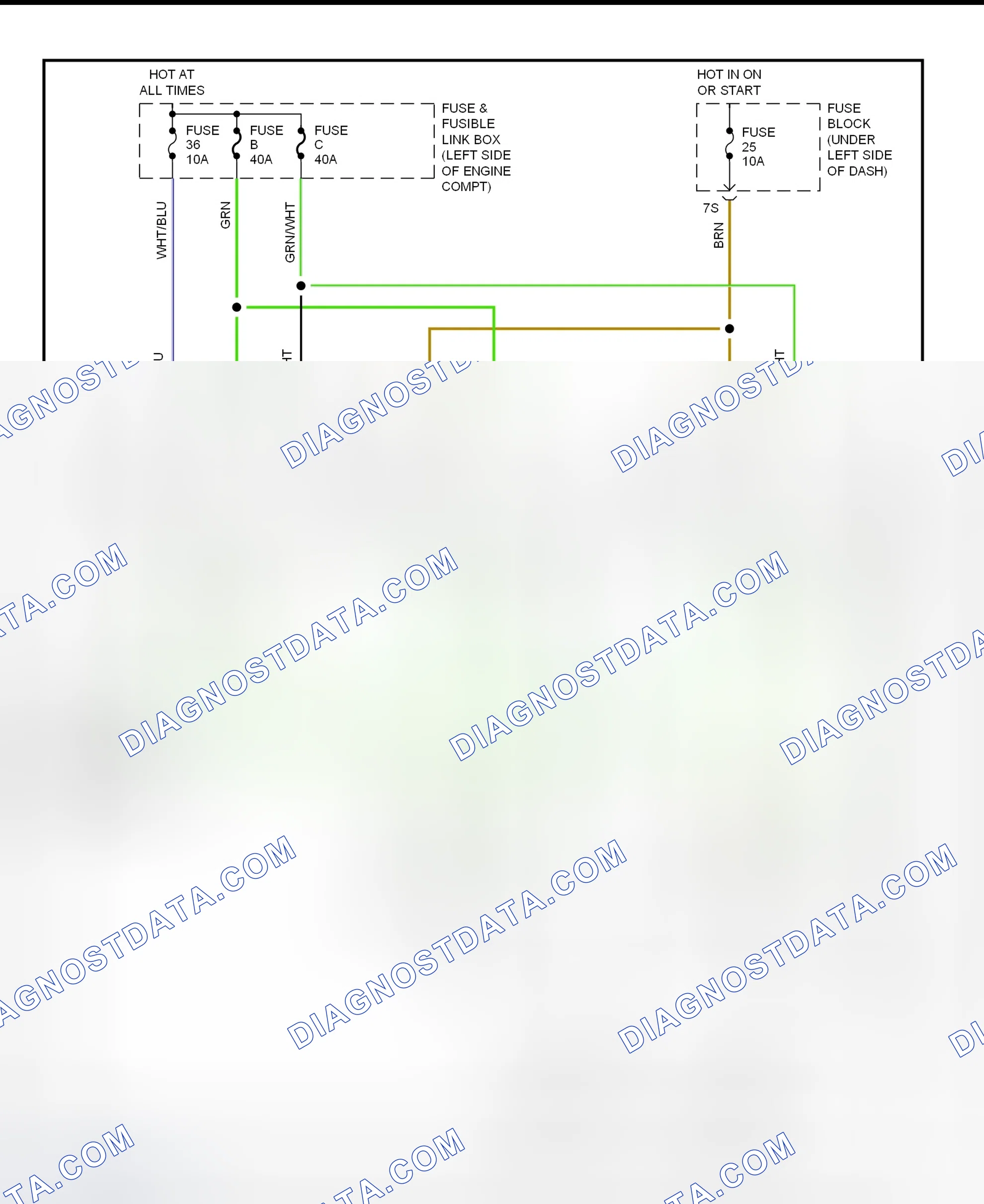 Scheme 6: Electric Cooling Fan System Wiring Diagram (1998 Altima)