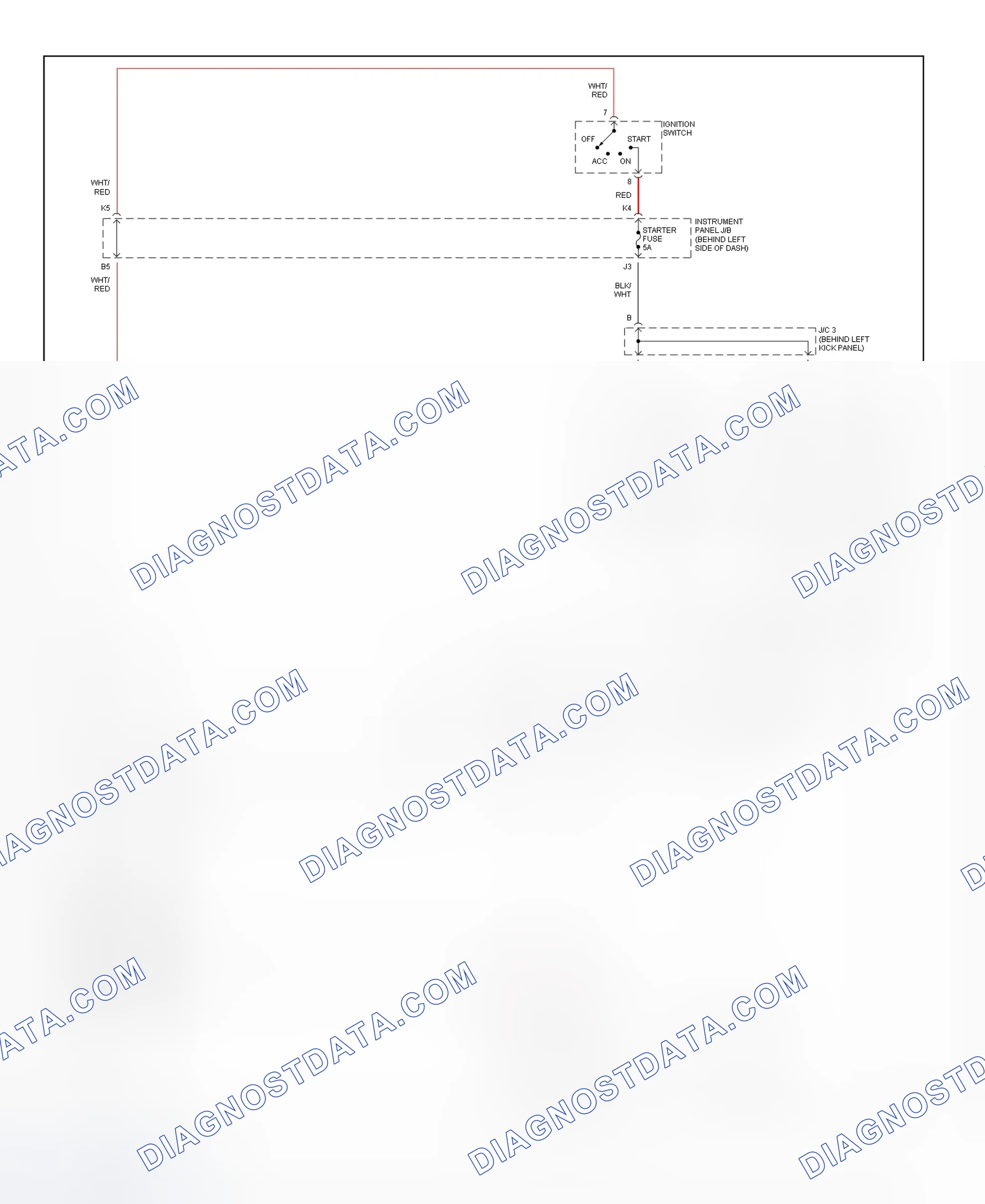 Scheme 9: Starting System Wiring Diagram (ES300)