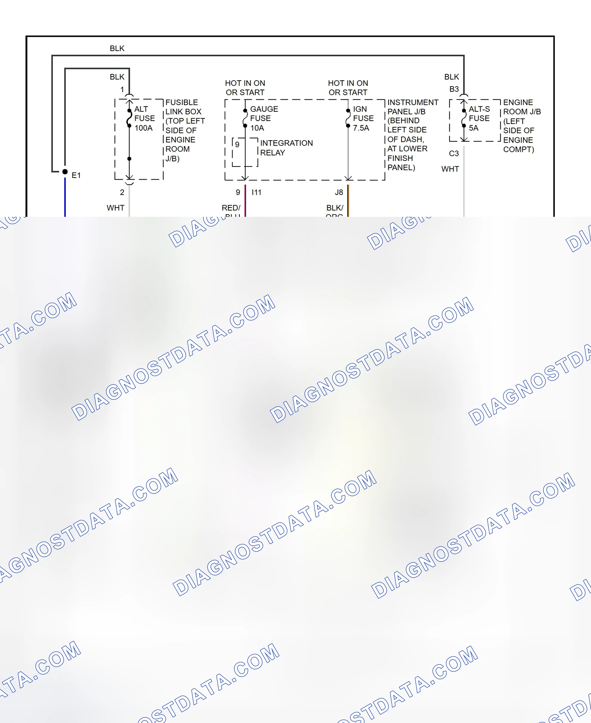 Scheme 4: Charging System Wiring Diagram (Corolla)