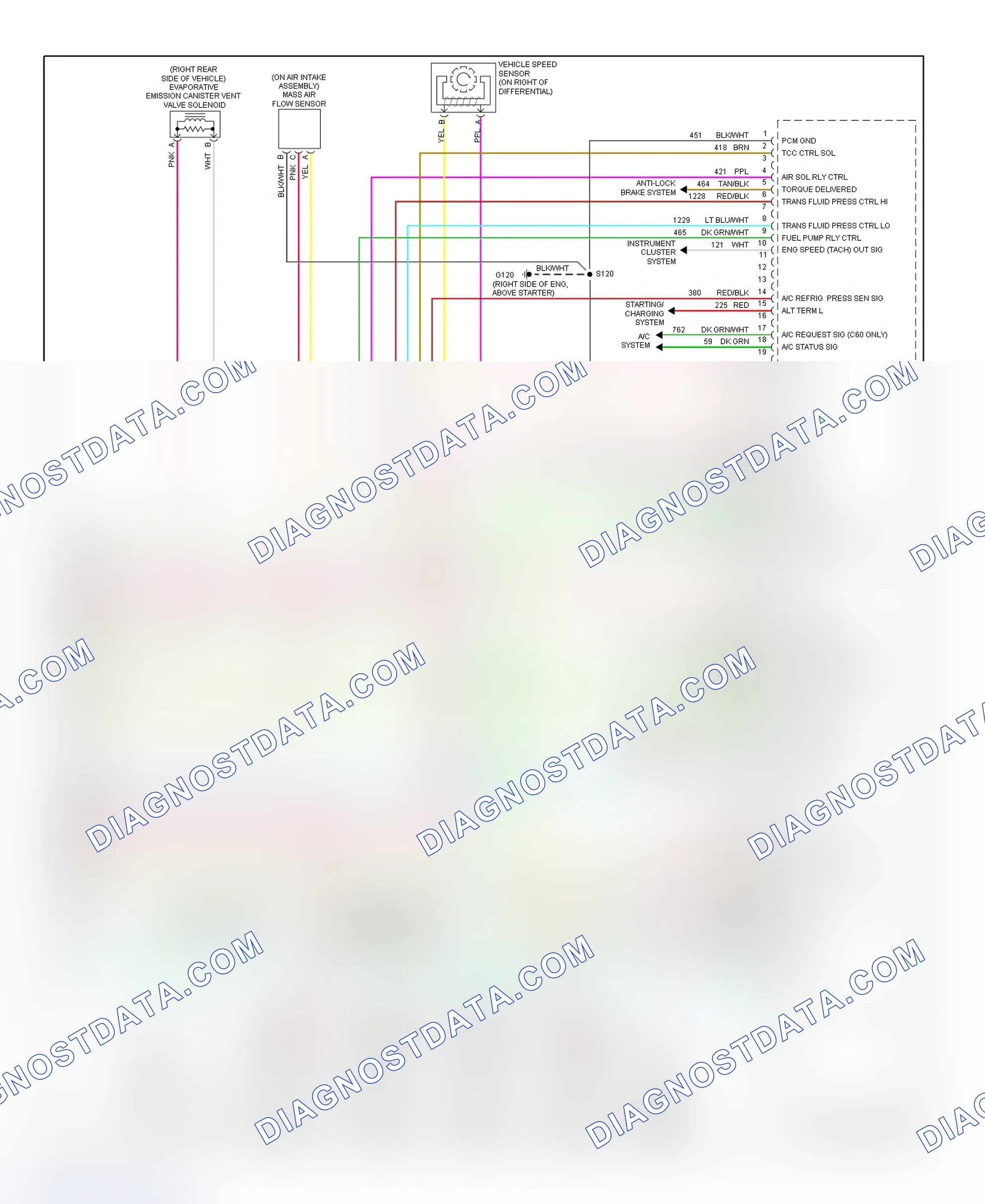 Scheme 67: PCM Wiring Diagram (Corvette - 5.7L - 4 Of 4)