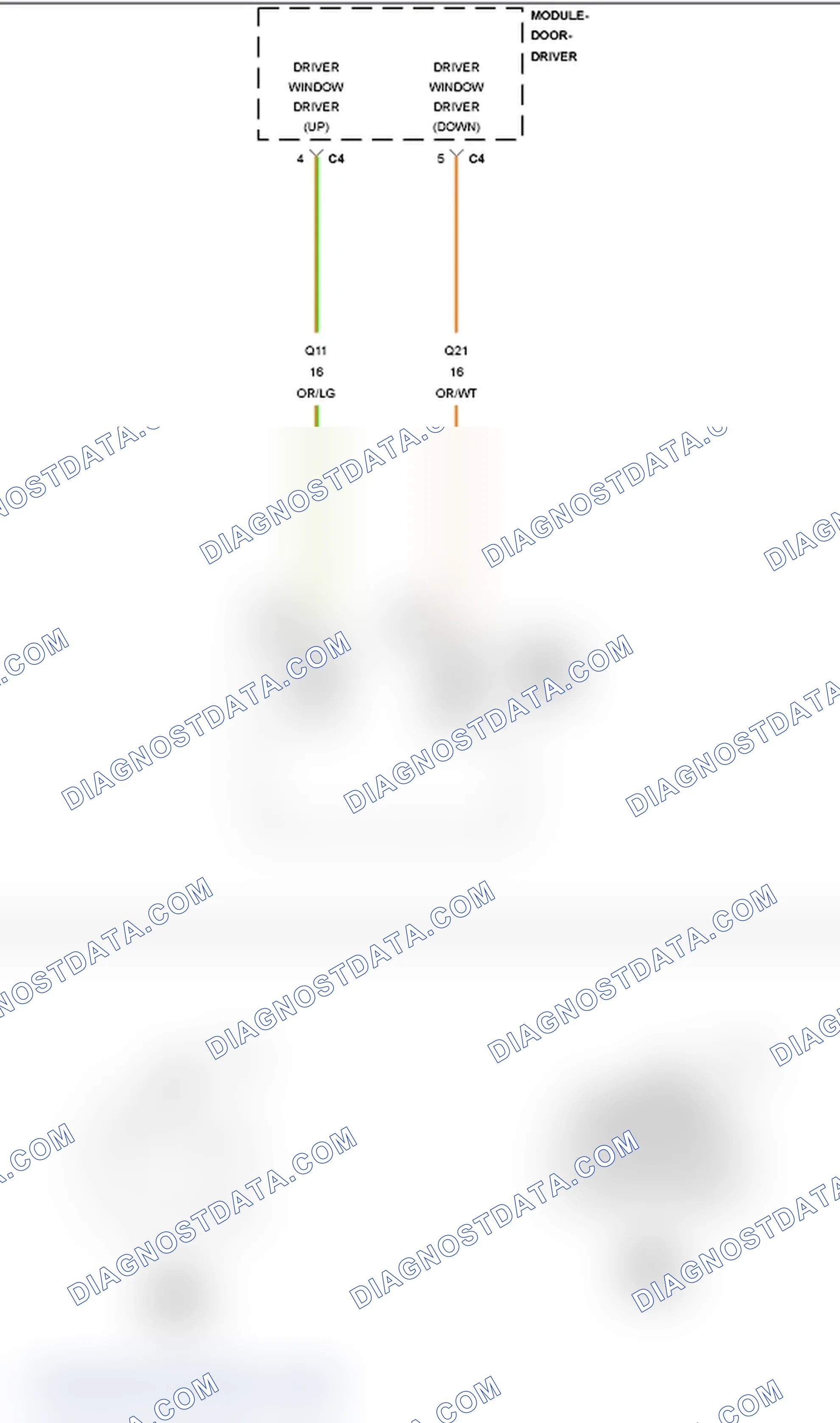 Scheme 73: B1853-11-DRIVER WINDOW CONTROL - CIRCUIT SHORT TO GROUND
