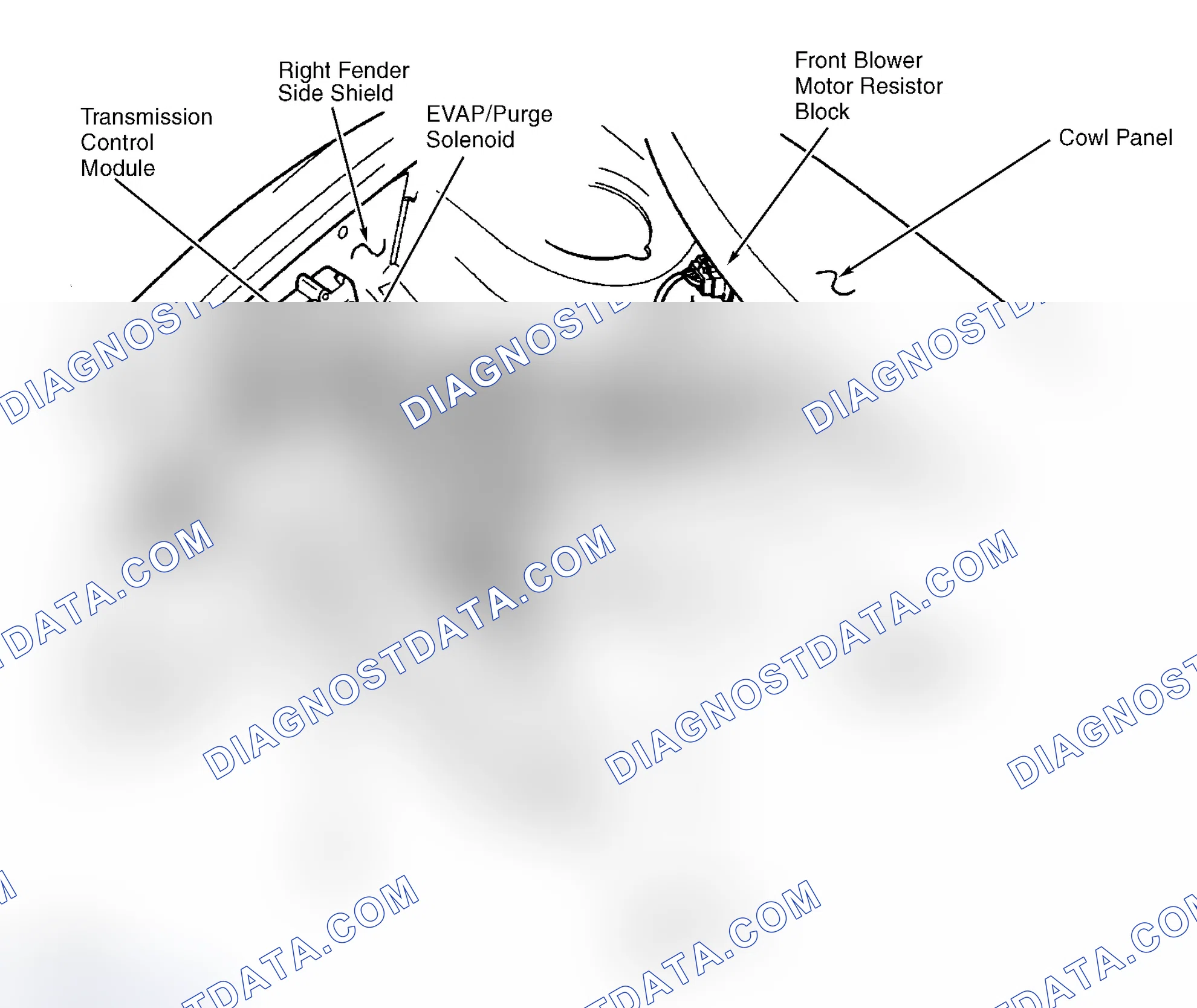 Scheme 1: Right Side Of Engine Compartment
