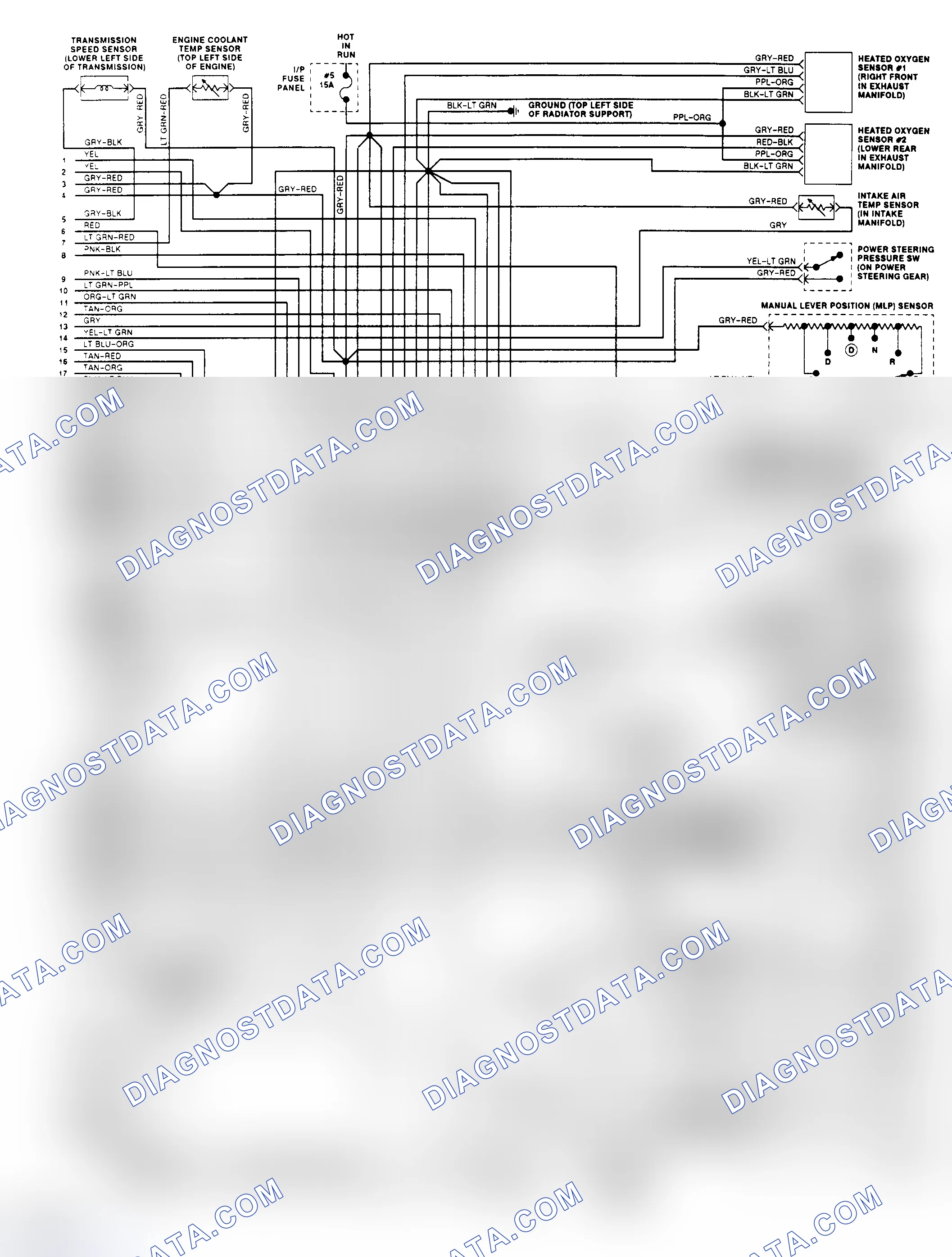 Scheme 148: EEC-IV Wiring Diagram (Taurus 3.0L Flex Fuel - 2 of 2)