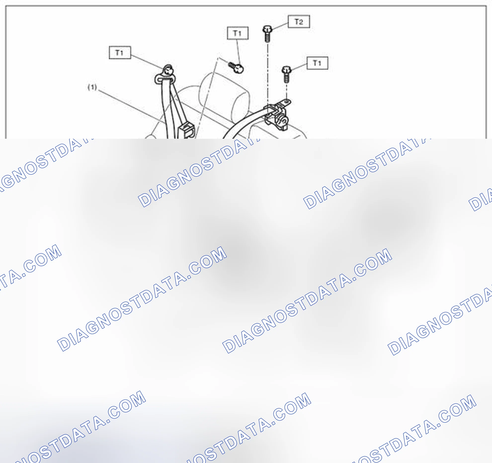 Scheme 8: REAR SEAT BELT (SEDAN MODEL)