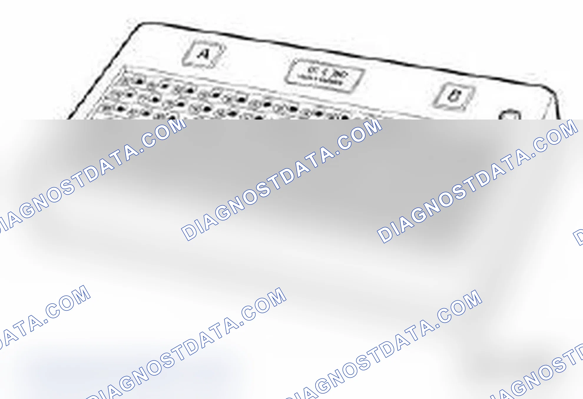 Scheme 307: 61 4 380 Measuring box, 105-pin, complete