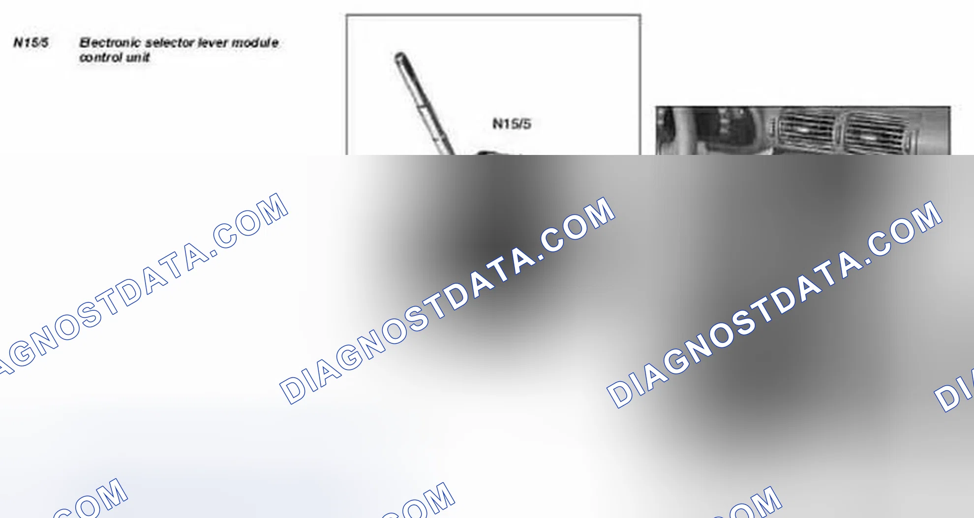 Scheme 347: Identifying Electronic Selector Lever Module Control Unit (Transmission 722.6) - Illustrated On Model 203.0