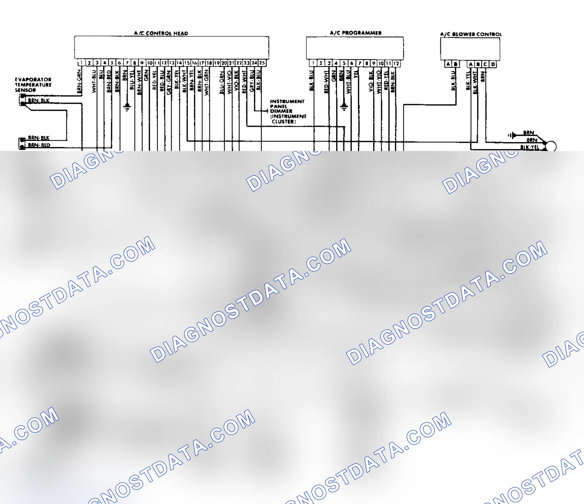 Scheme 11: A/C-Heater System Wiring Diagram (5000S)