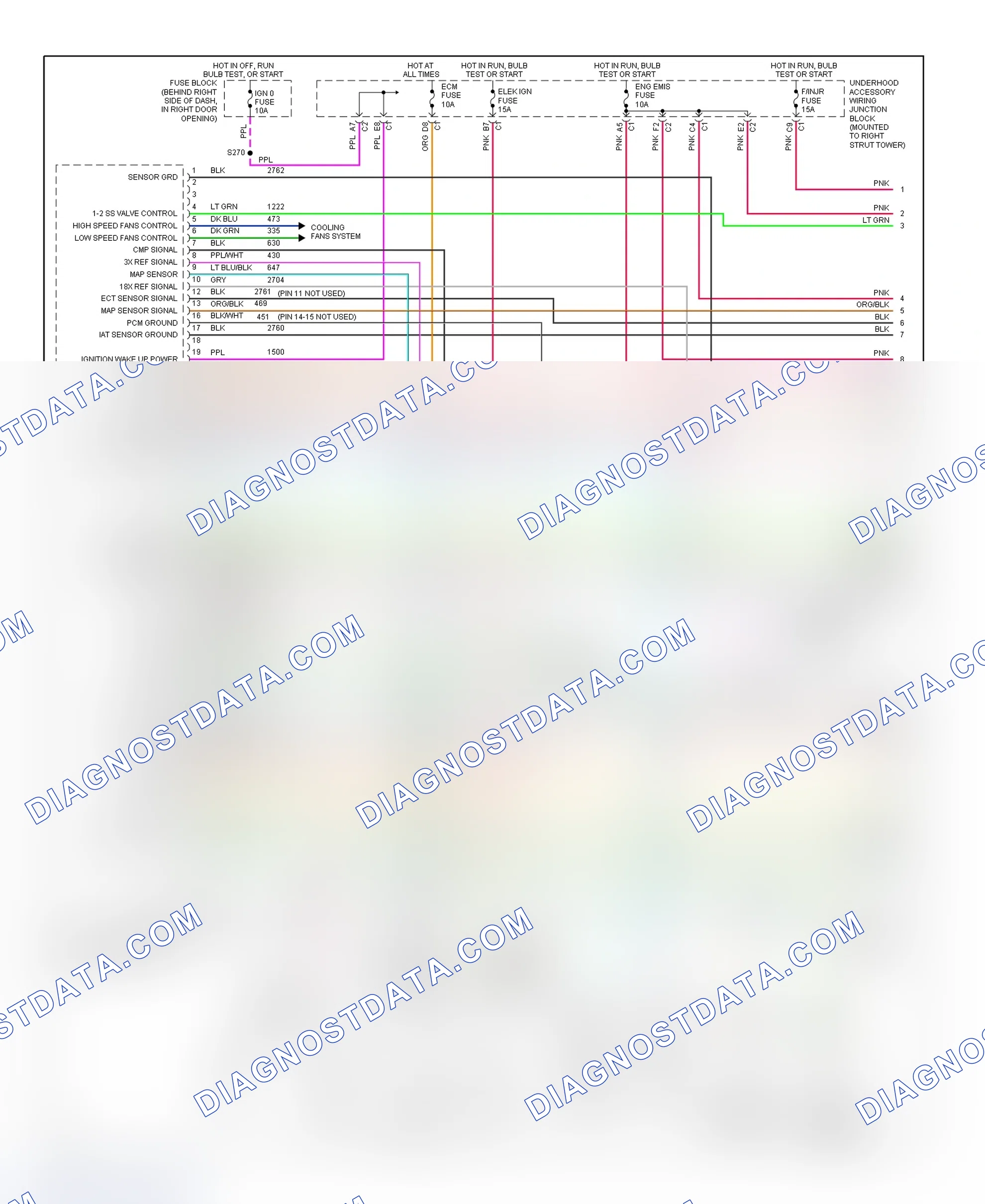 Scheme 155: PCM Wiring Diagram (Regal - 3.8L VIN 1 - 1 Of 4)