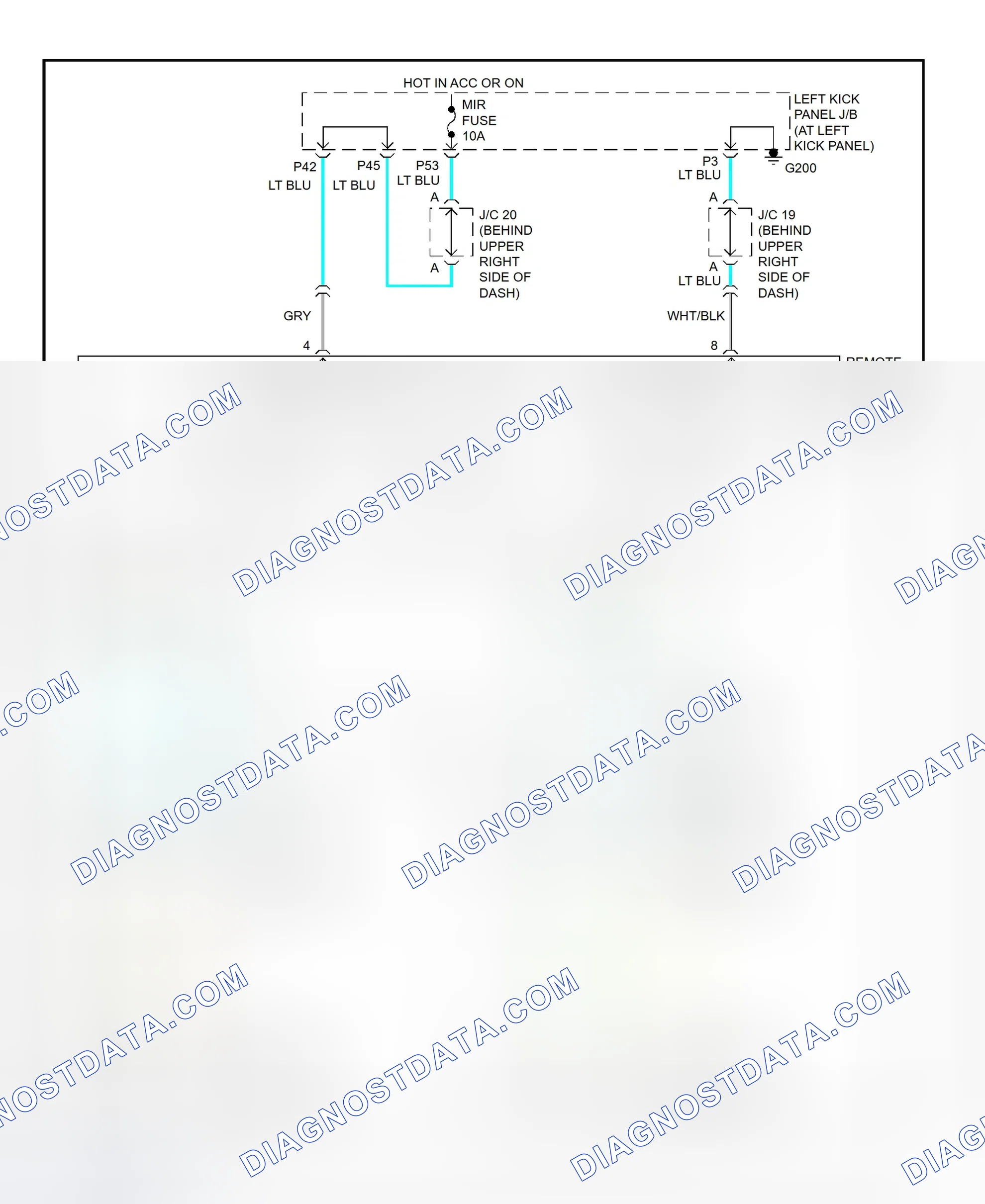 Scheme 34: Power Mirror System Wiring Diagram (Land Cruiser)
