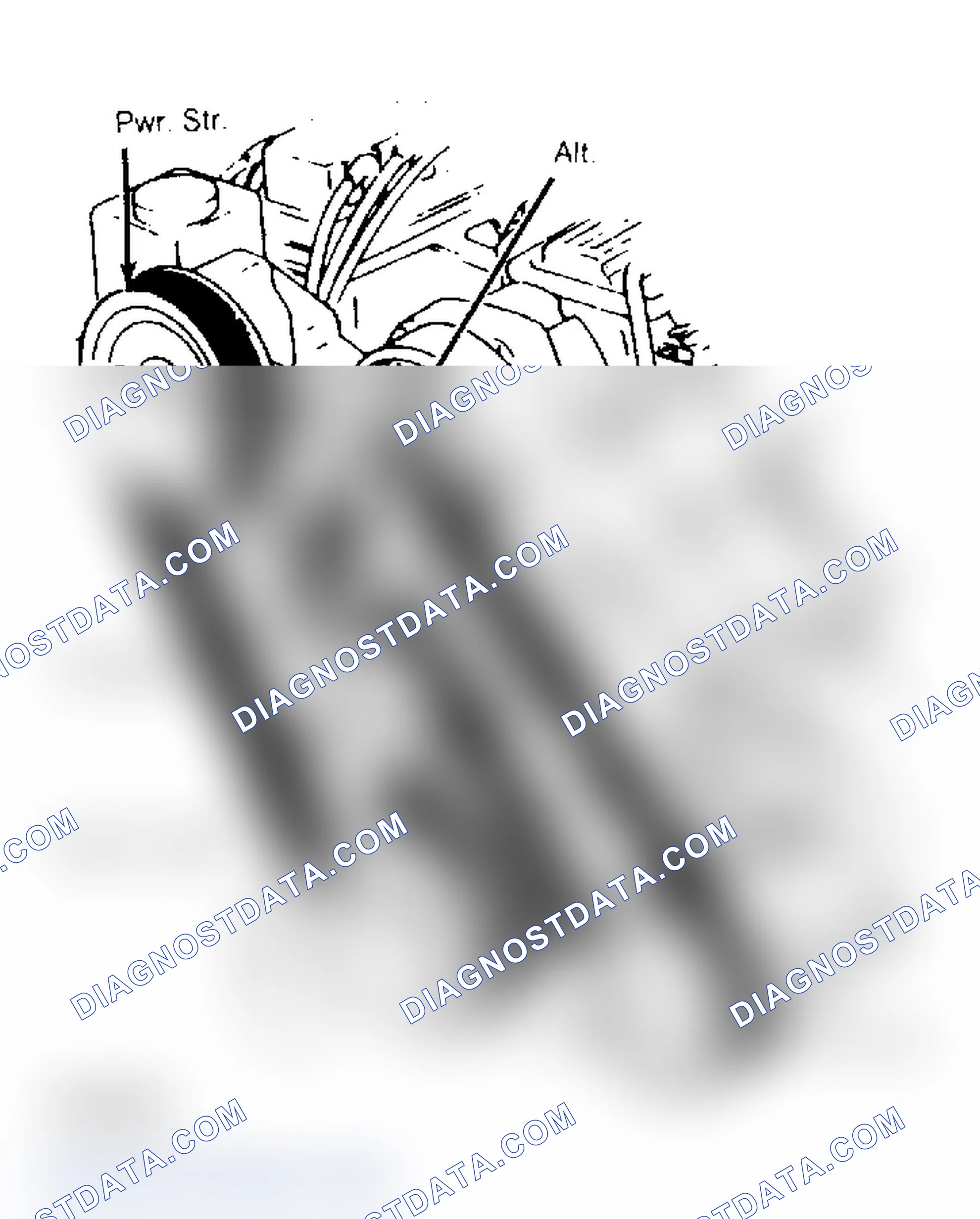 Scheme 8: Serpentine Belt Routing (3.3L & 3.8L)