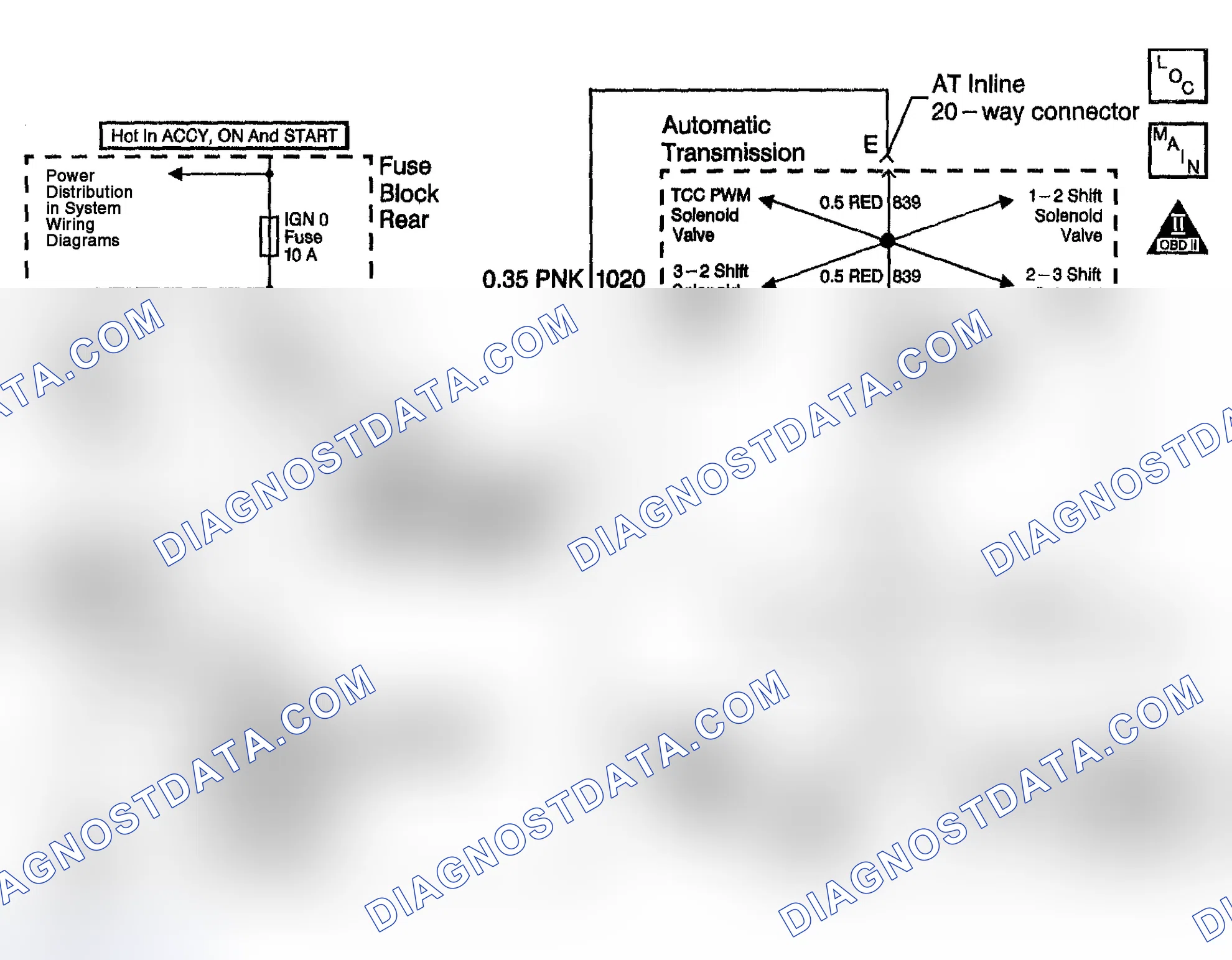 Scheme 296: DTC P0740 (4.2L): TCC Enable Solenoid Circuit Electrical