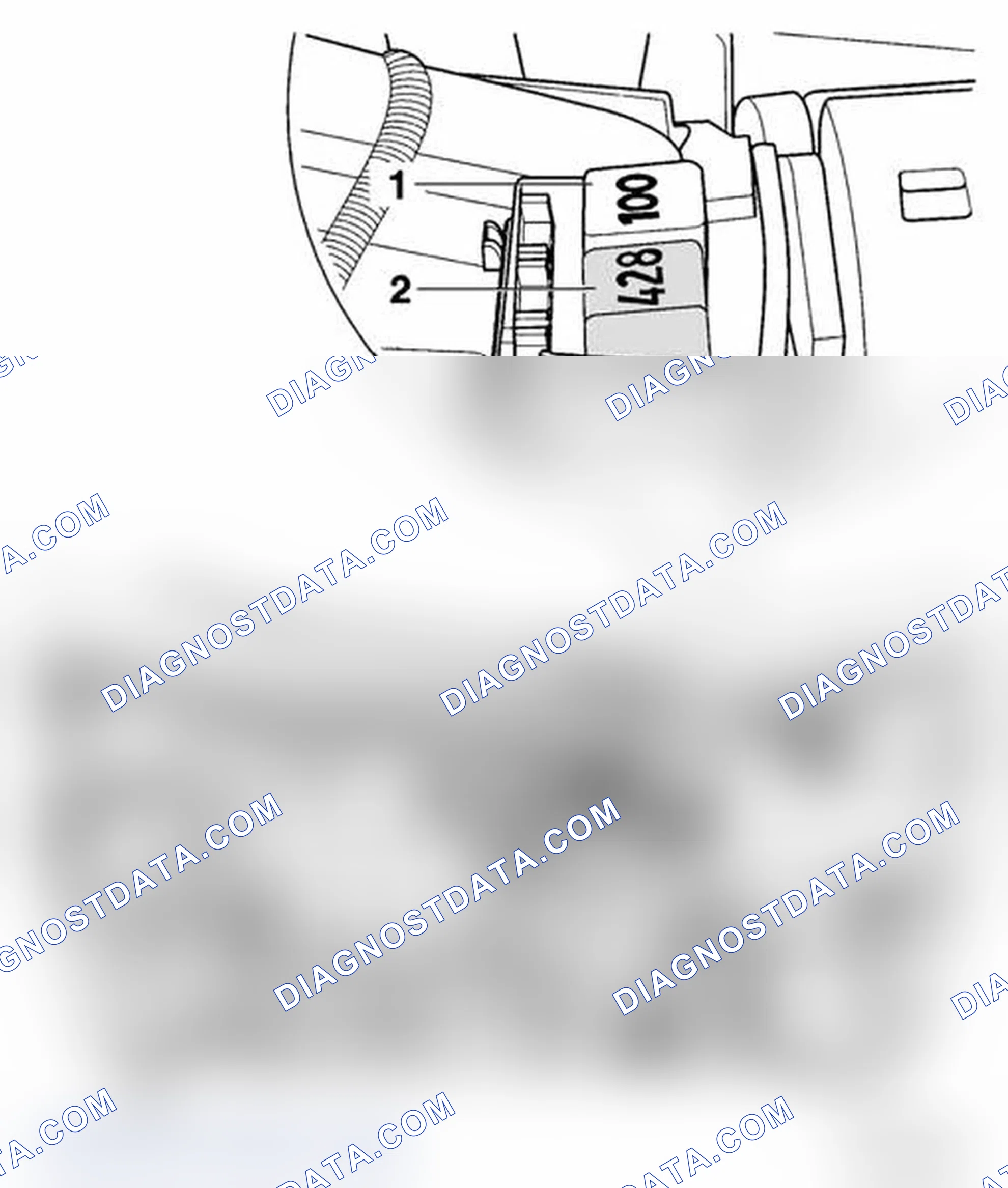 Scheme 23: Location Of Inside Housing Relays - Engine Compartment - Left Side