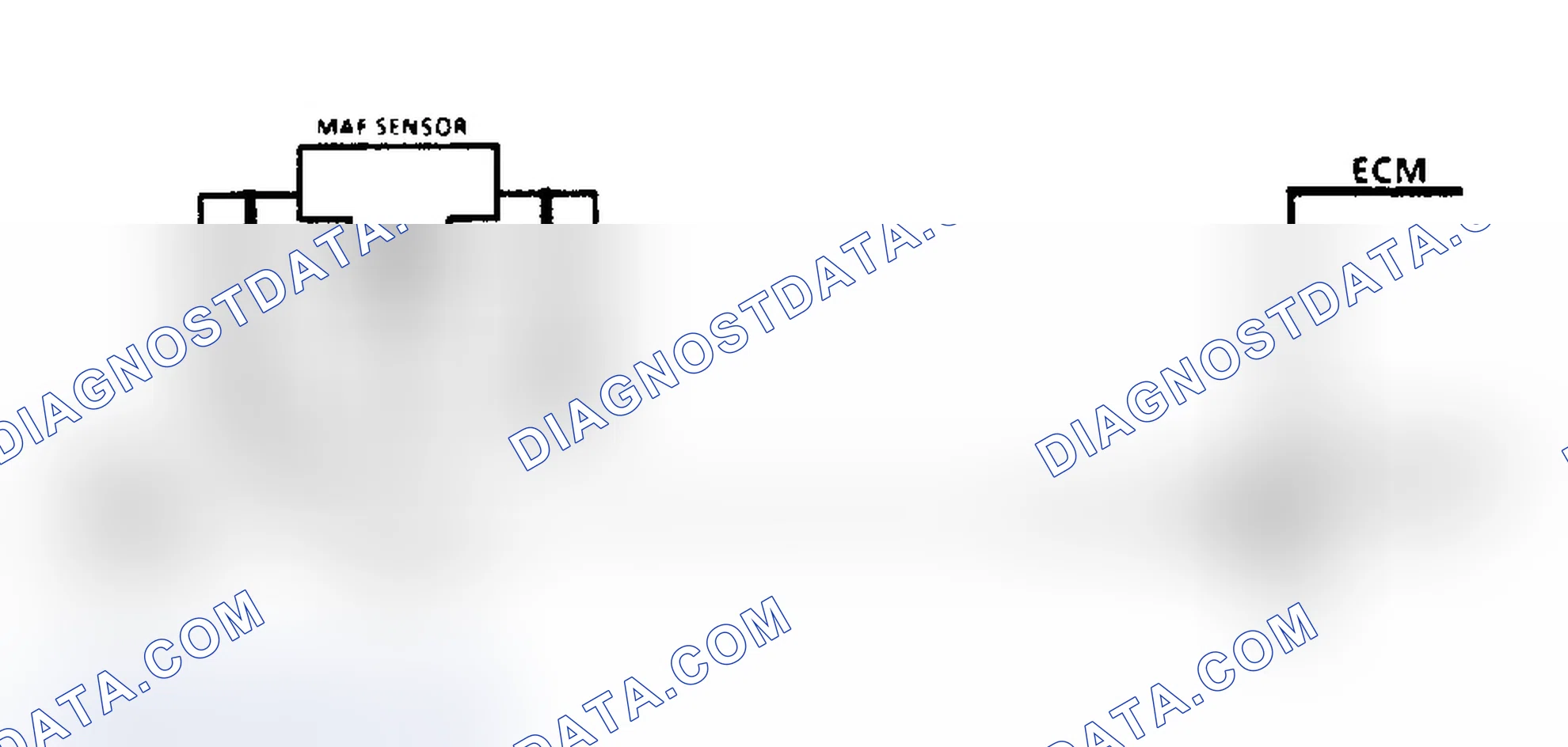 Scheme 628: Code EO34, Schematic - Mass Airflow Sensor Ckt
