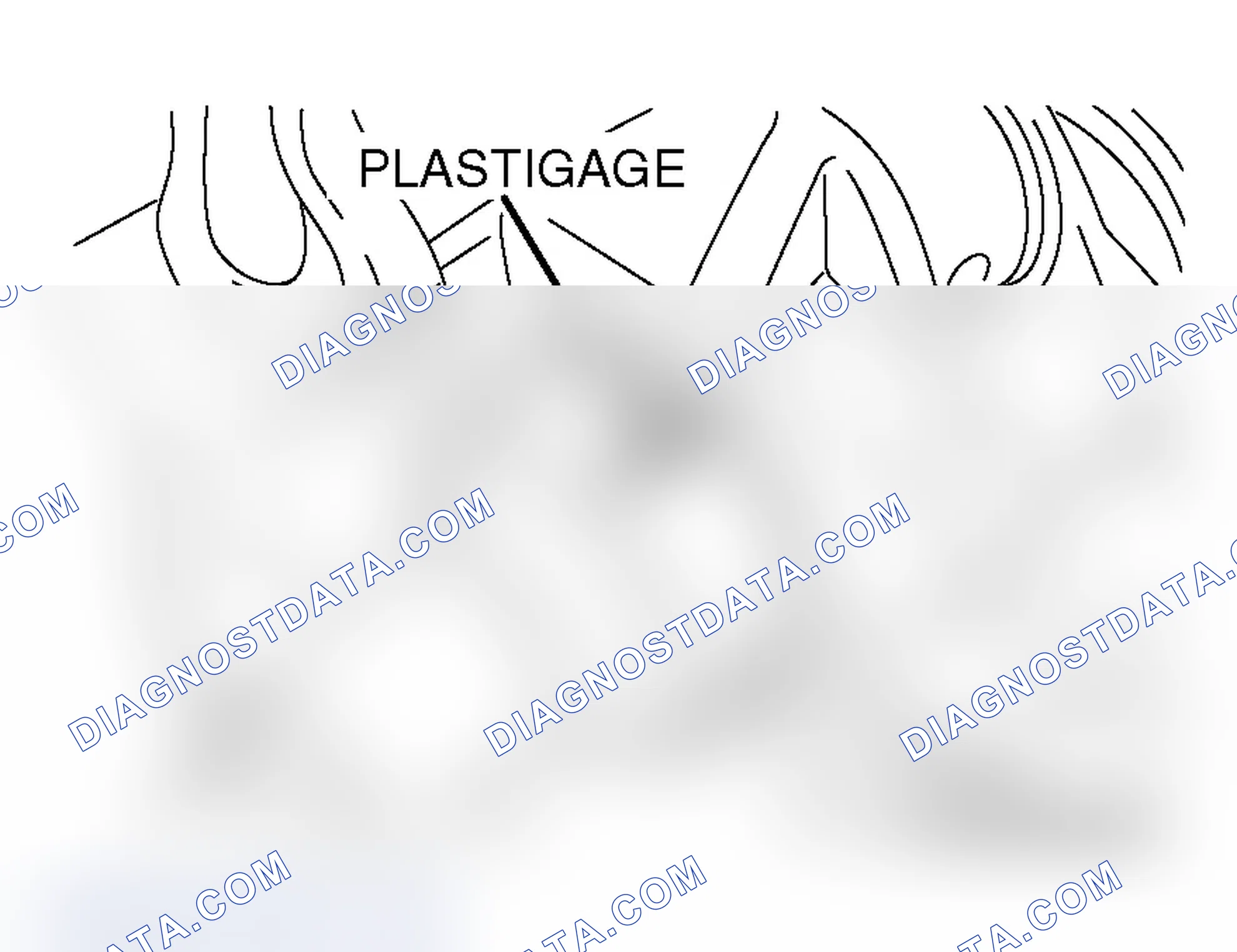 Scheme 542: CRANKSHAFT JOURNAL OIL CLEARANCE < PLASTIGAGE METHOD >