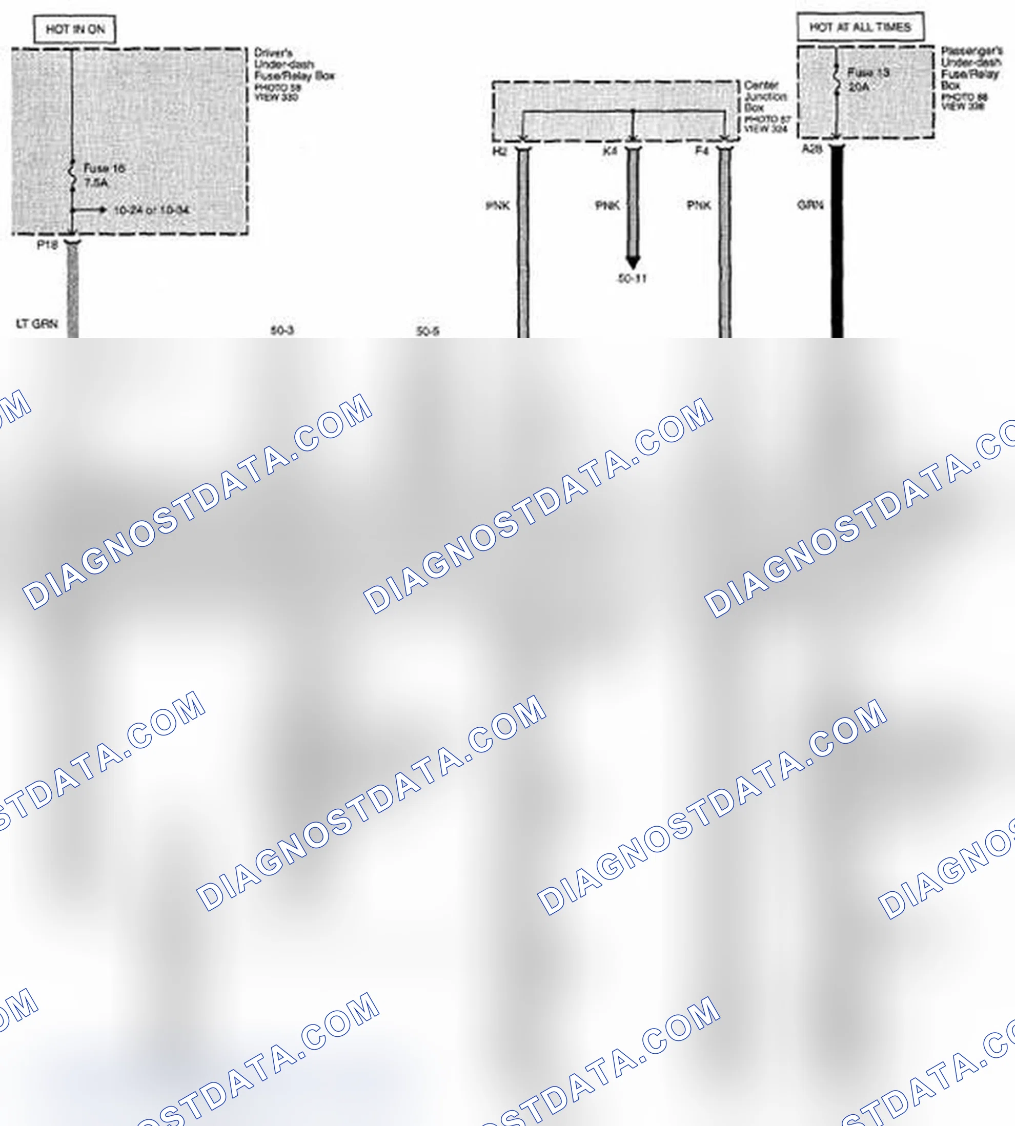 Scheme 311: Rear Window/Power Mirror Defoggers Circuit Diagram (Page 64-1)