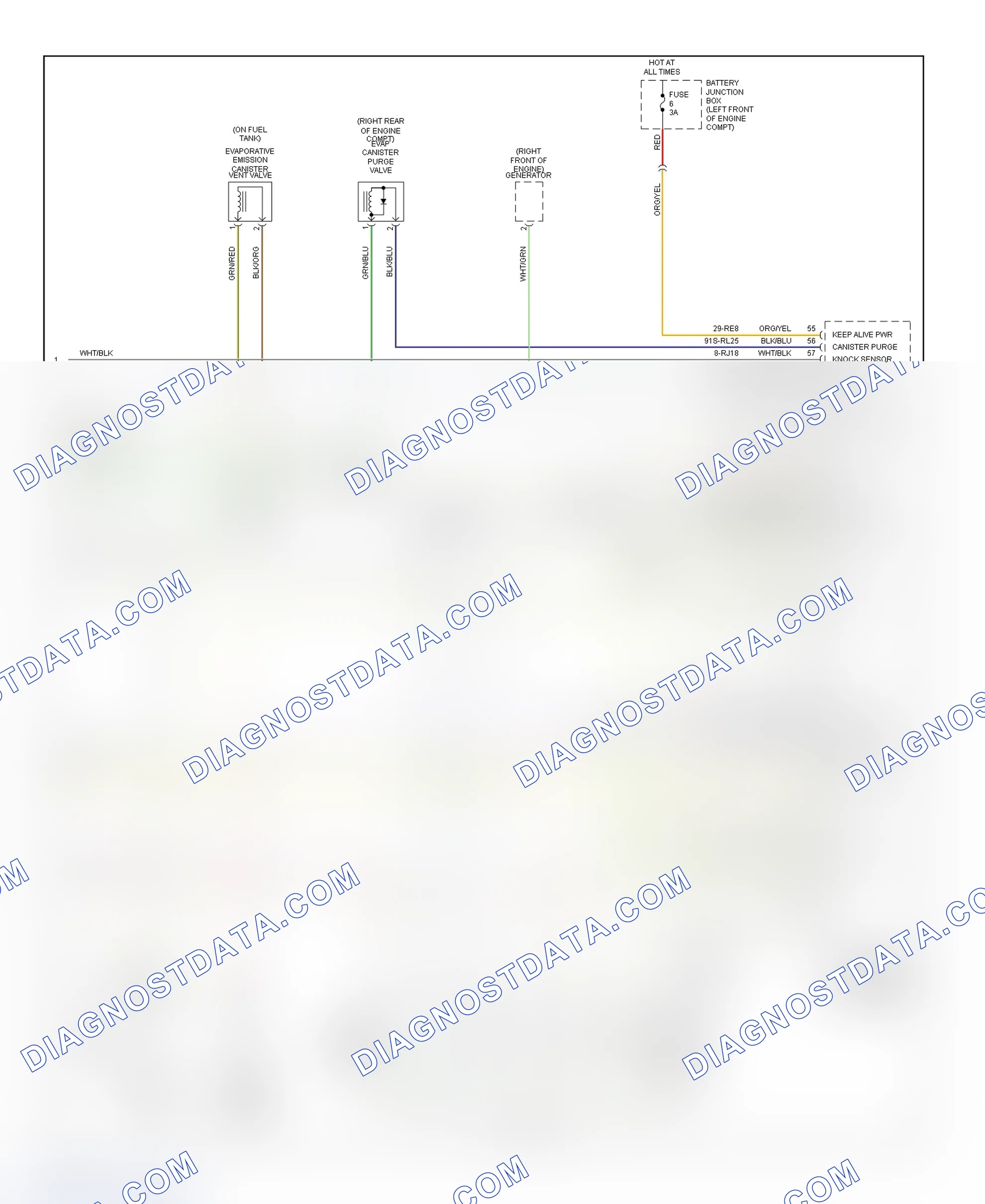 Scheme 11: PCM Wiring Diagram (Cougar - 2.0L - 3 Of 3)