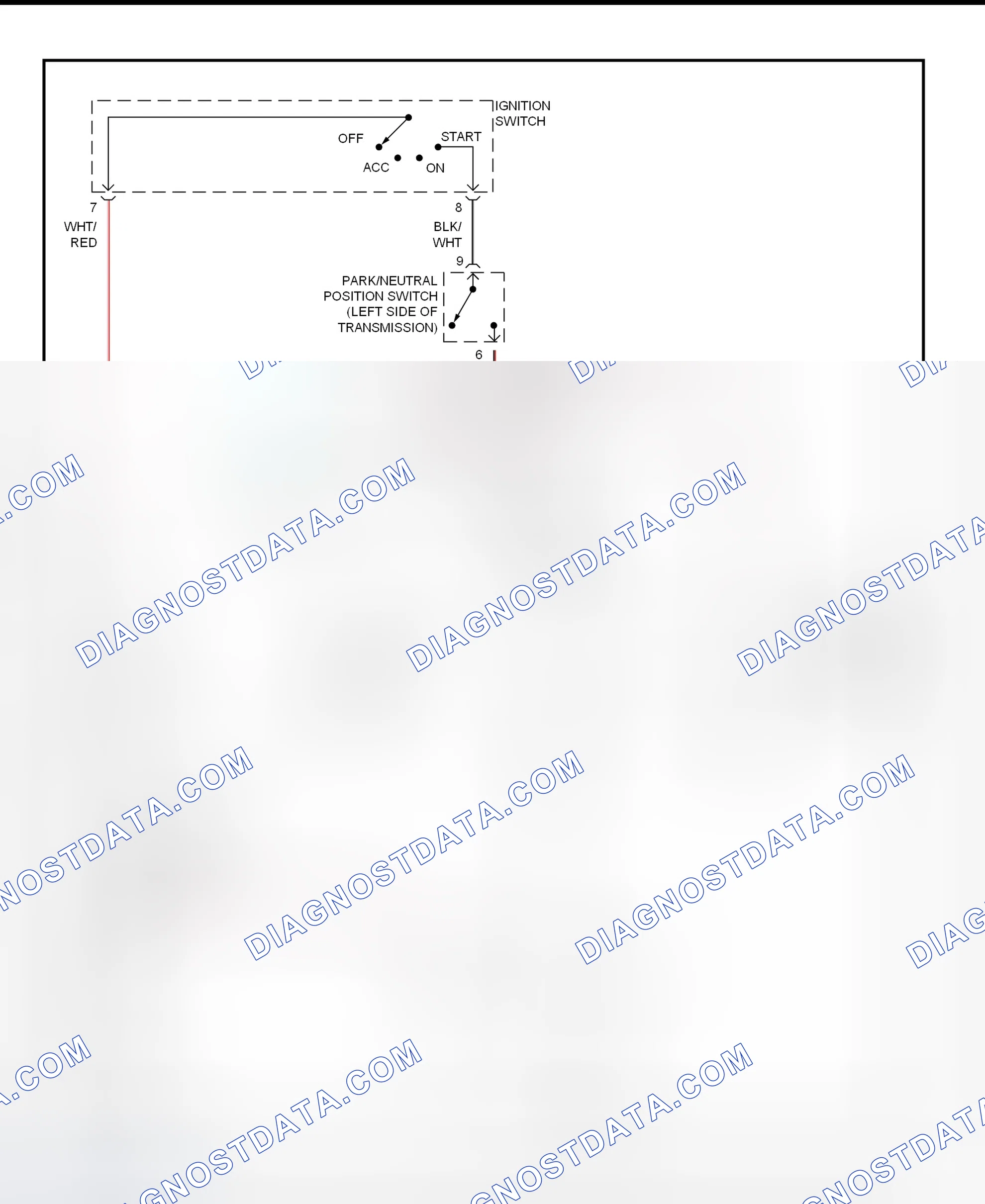 Fig. 25: Starting System Wiring Diagram (Land Cruiser)