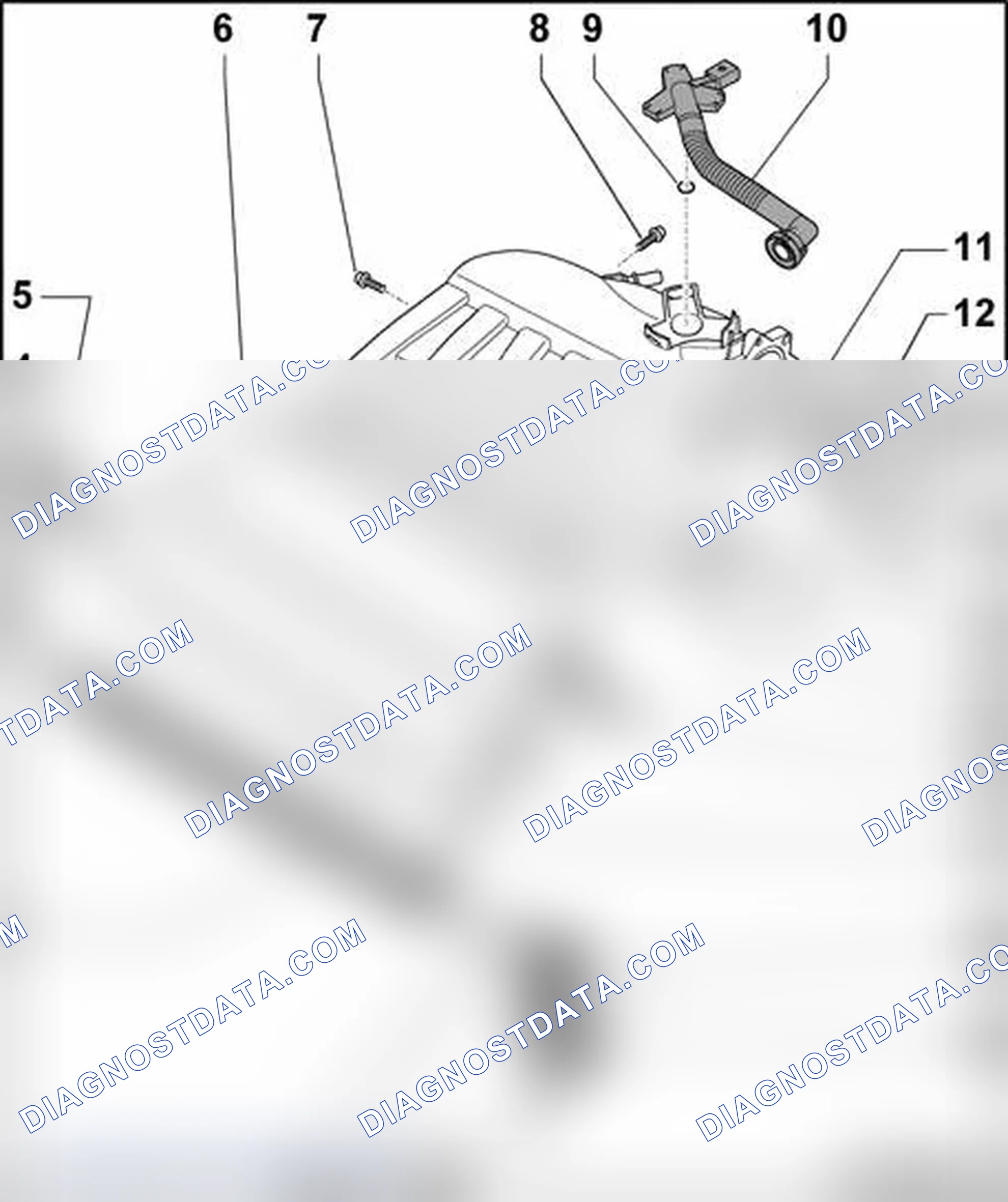 Scheme 160: Intake manifold, removing and installing