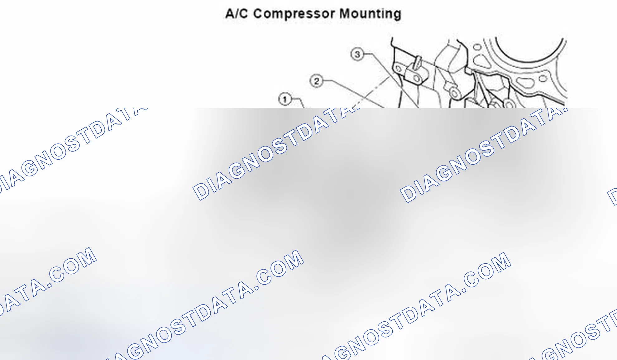 Fig. 194: Identifying A/C Compressor Mounting Components With Torque Specification