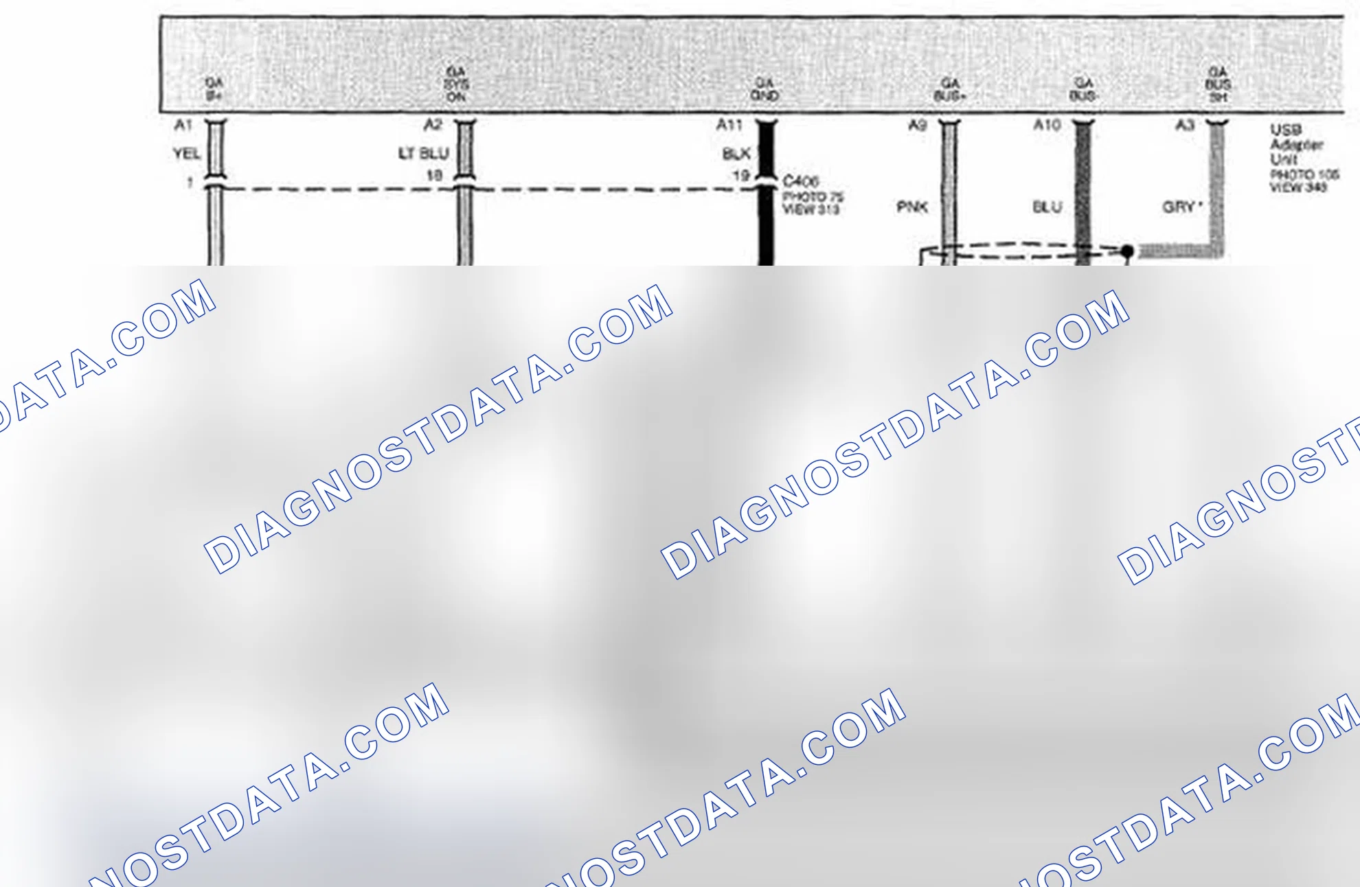 Scheme 424: Audio System Circuit Diagram - Without Navigation (Page 150-3)