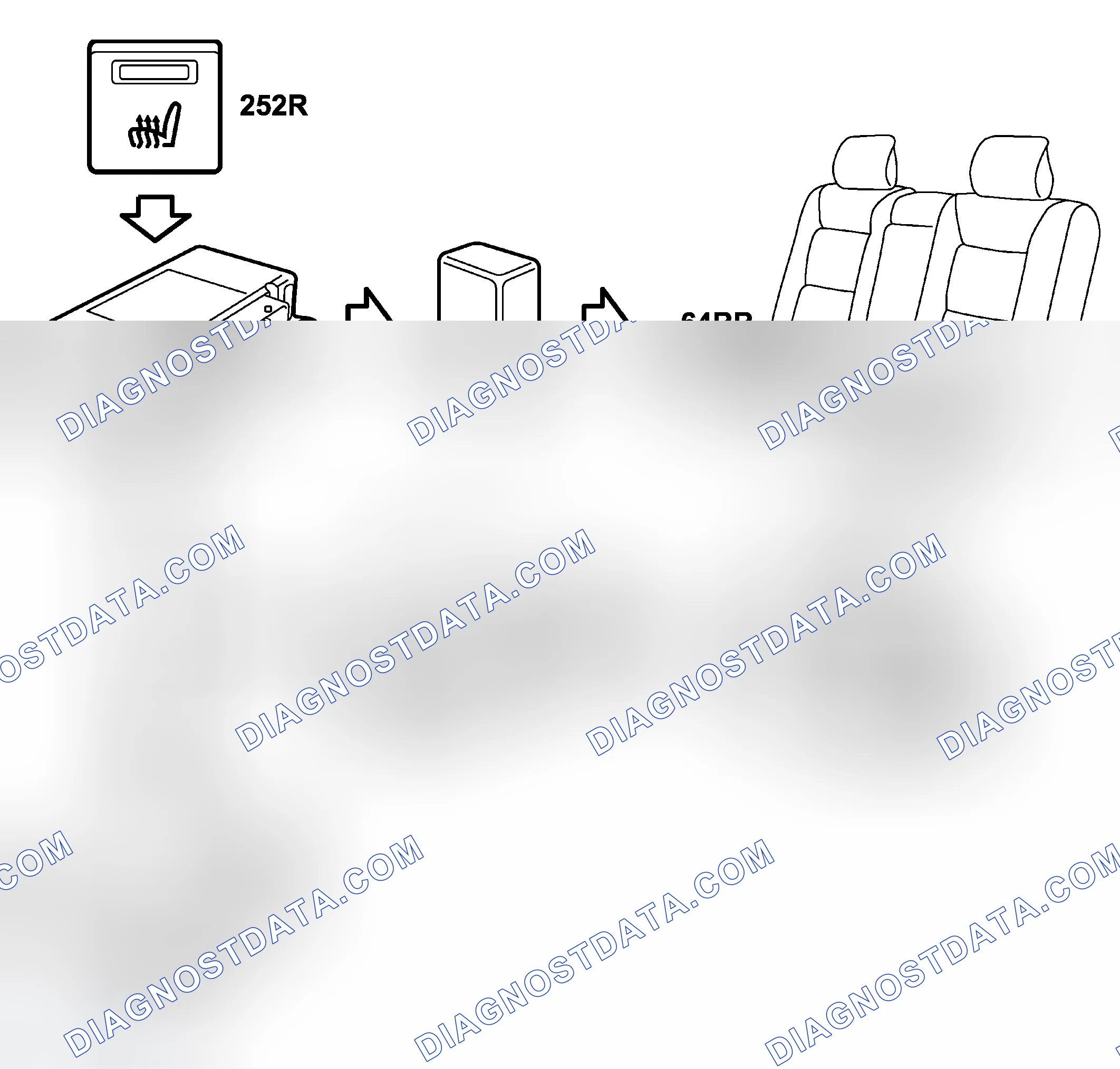 Scheme 68: System Overview, Electric Heated Rear Seat