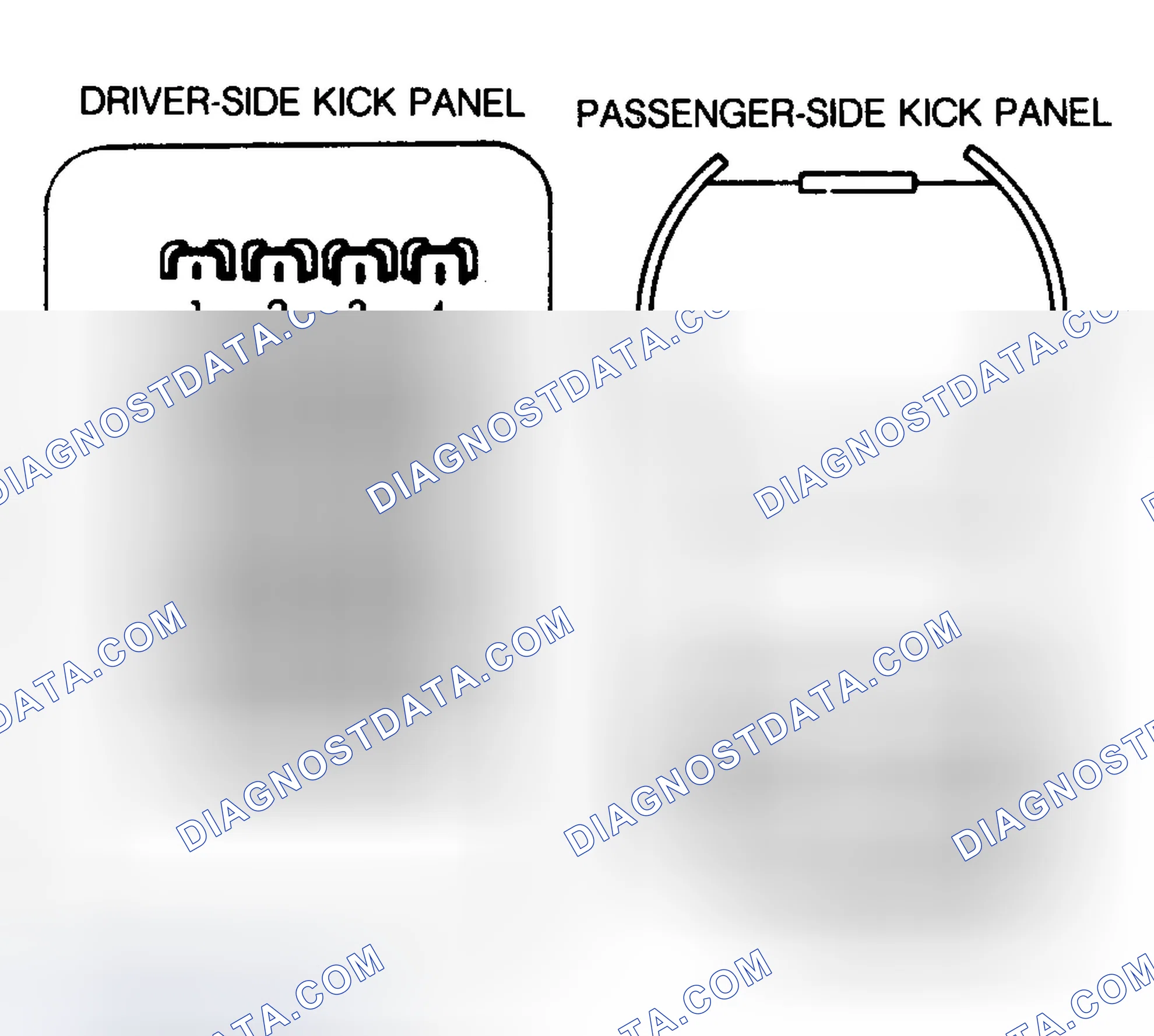 Scheme 1: PASSENGER COMPARTMENT FUSE PANEL IDENTIFICATION (1983-86)