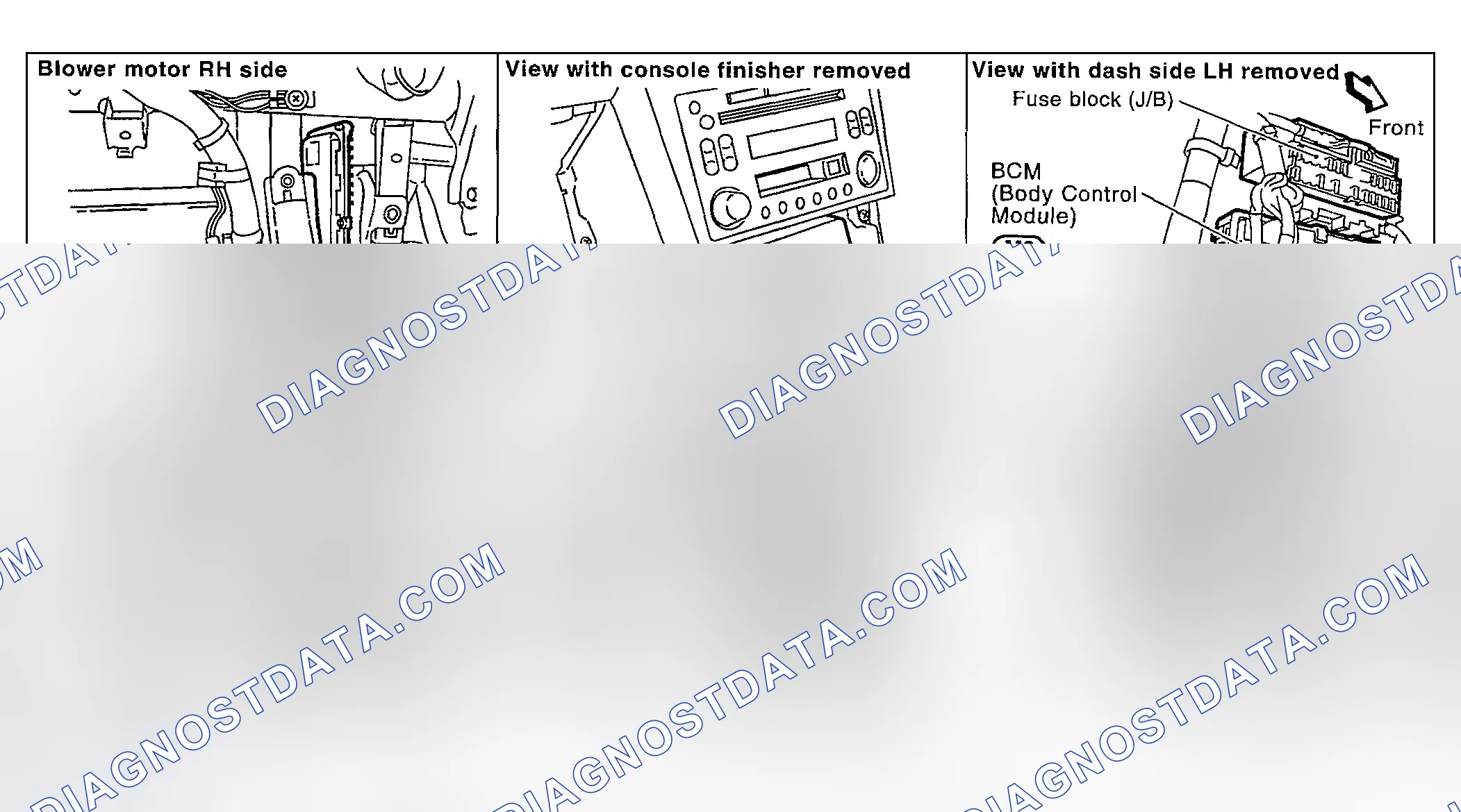 Scheme 140: Component Parts and Harness Connector Location
