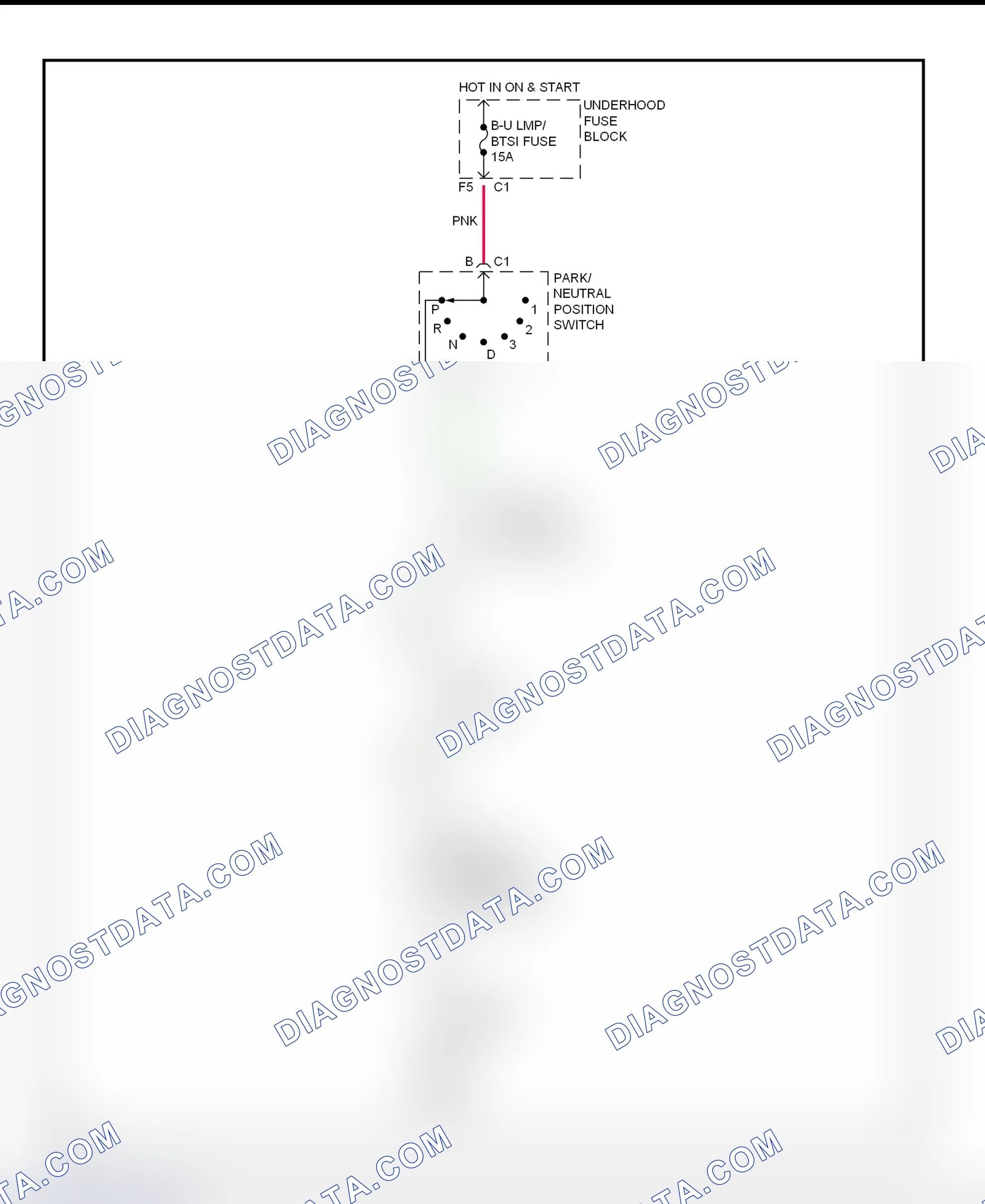 Fig. 24: Shift Interlock System Wiring Diagram (1999 Alero & Grand Am)