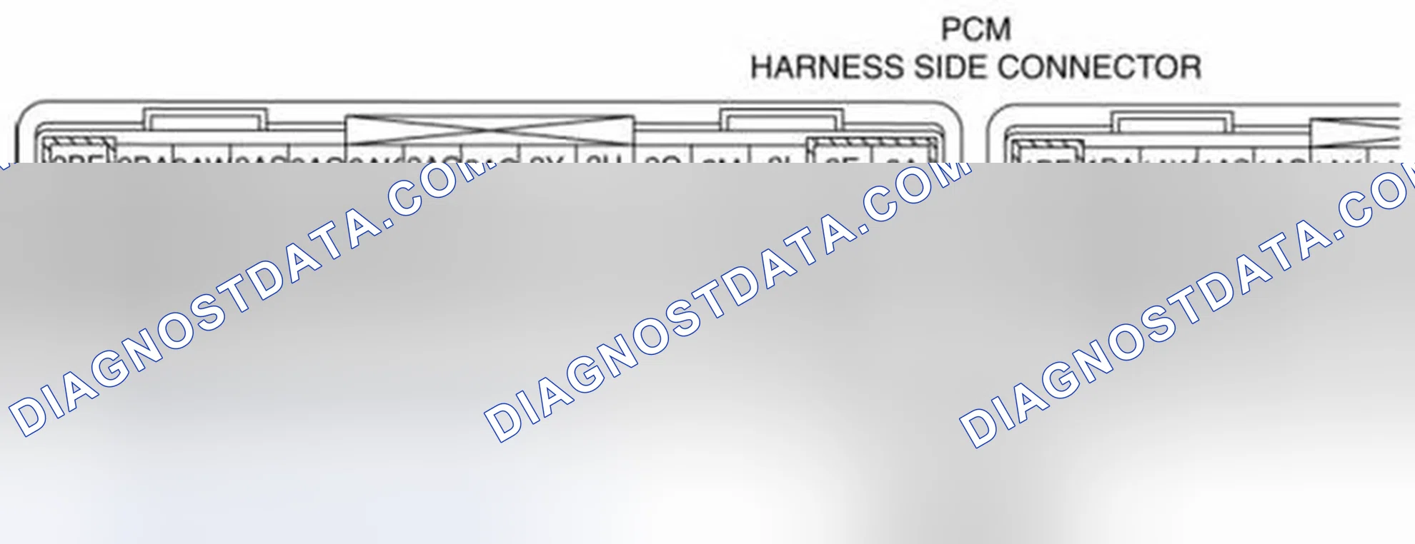 Scheme 43: PCM Harness Connector Terminal Identification