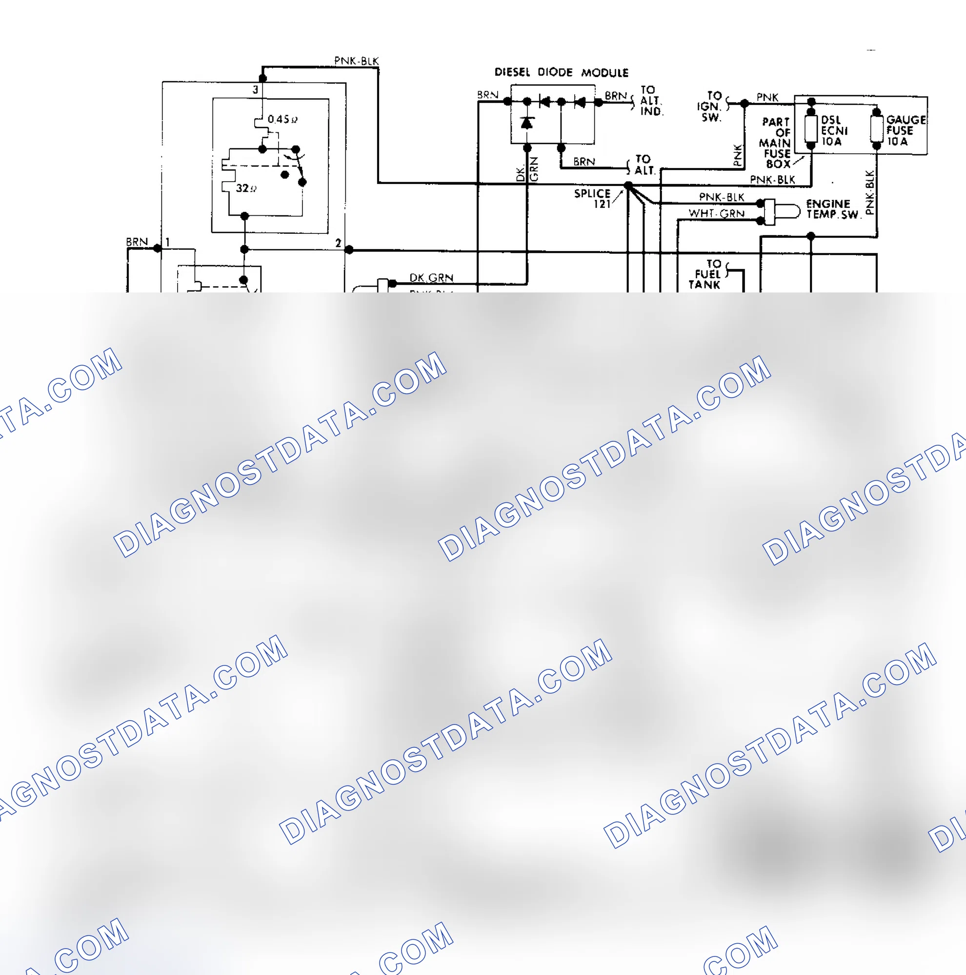 Scheme 49: Glow Plug System Wiring Diagram (Thermal Type - V6)