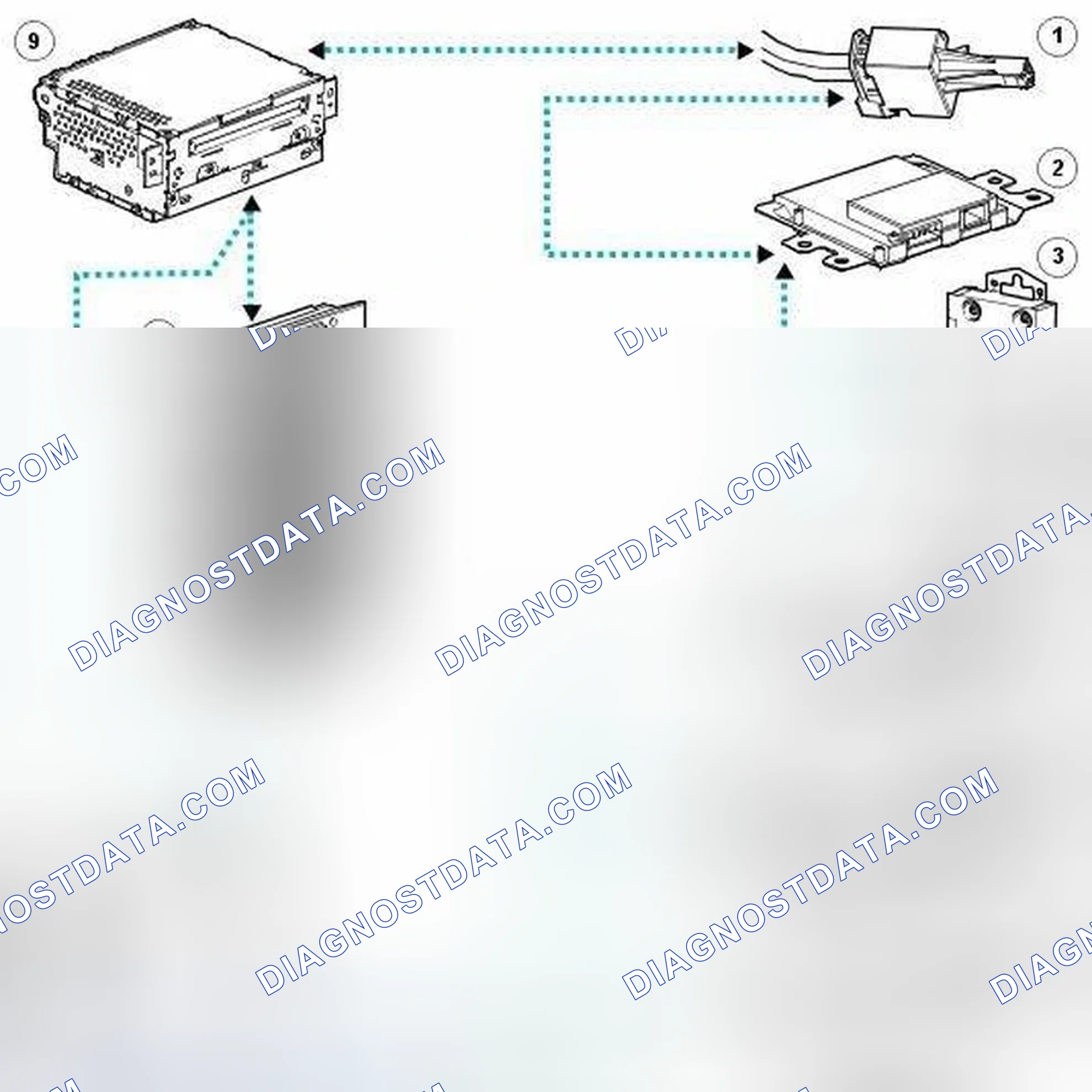 Scheme 6: CONTROL DIAGRAM - MOST RING (FROM 2009 MY)